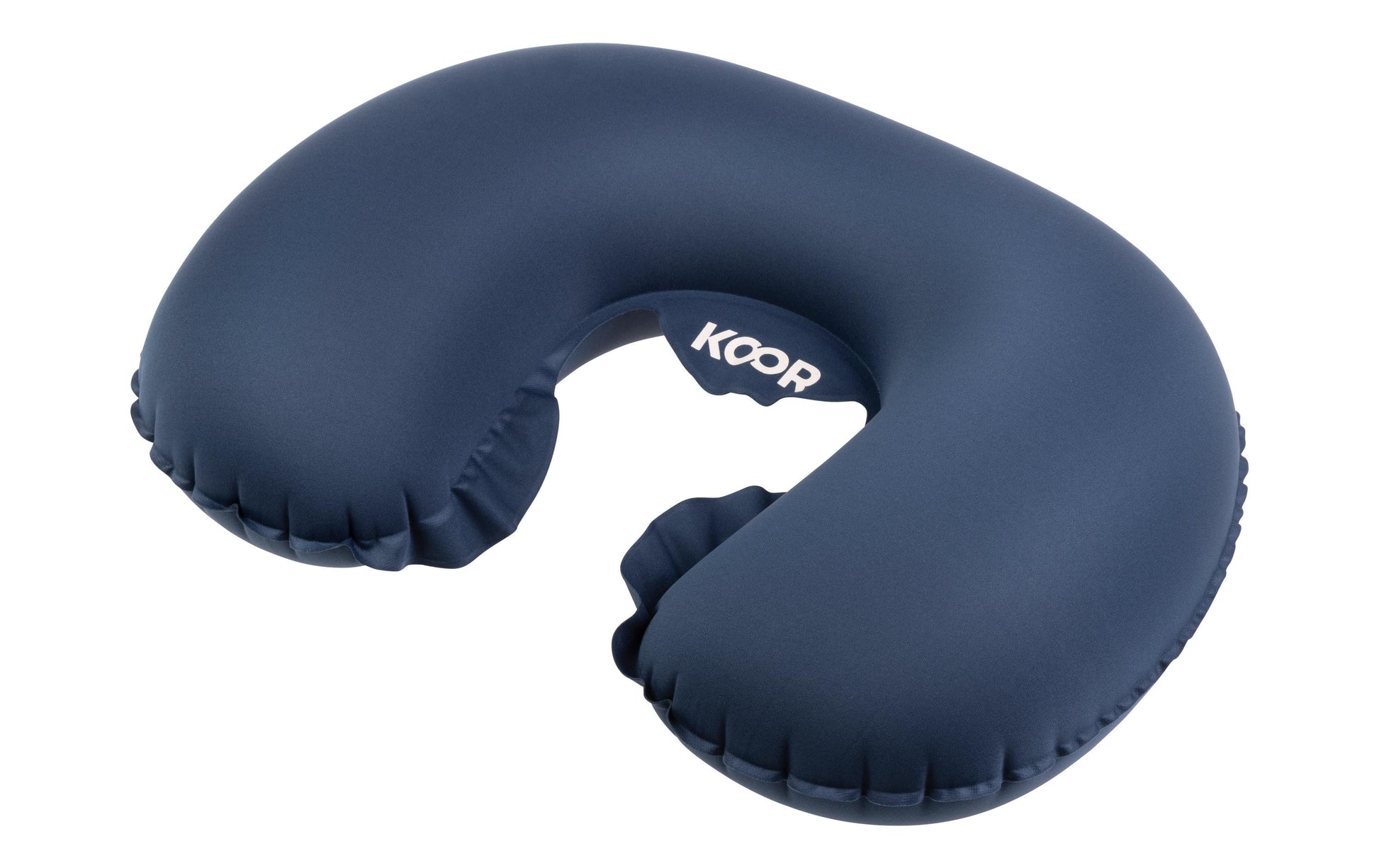 KOOR Reisekissen – aufblasbar, faltbar – 310×110×360 mm – Blau – Gummi