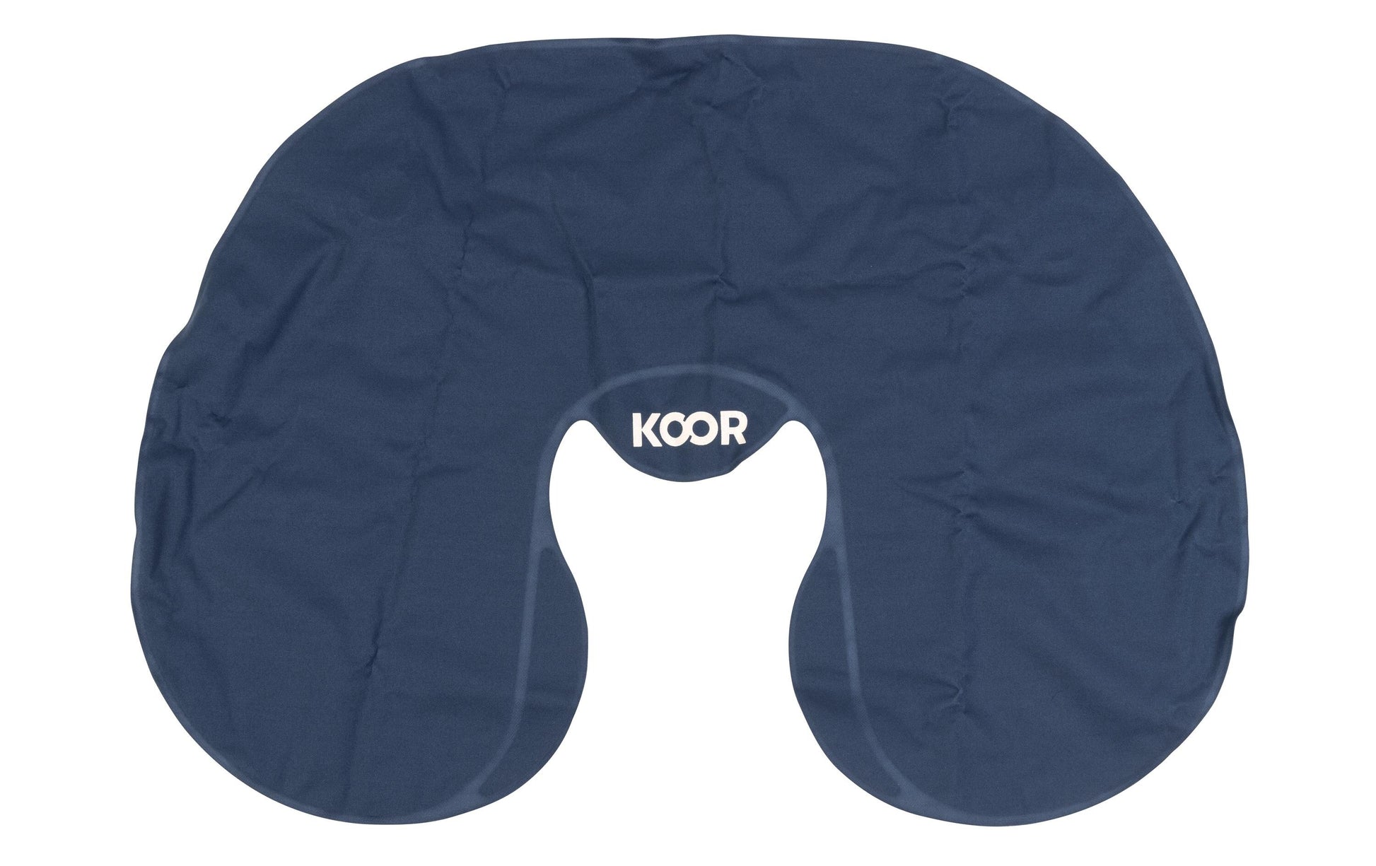KOOR Reisekissen – aufblasbar, faltbar – 310×110×360 mm – Blau – Gummi
