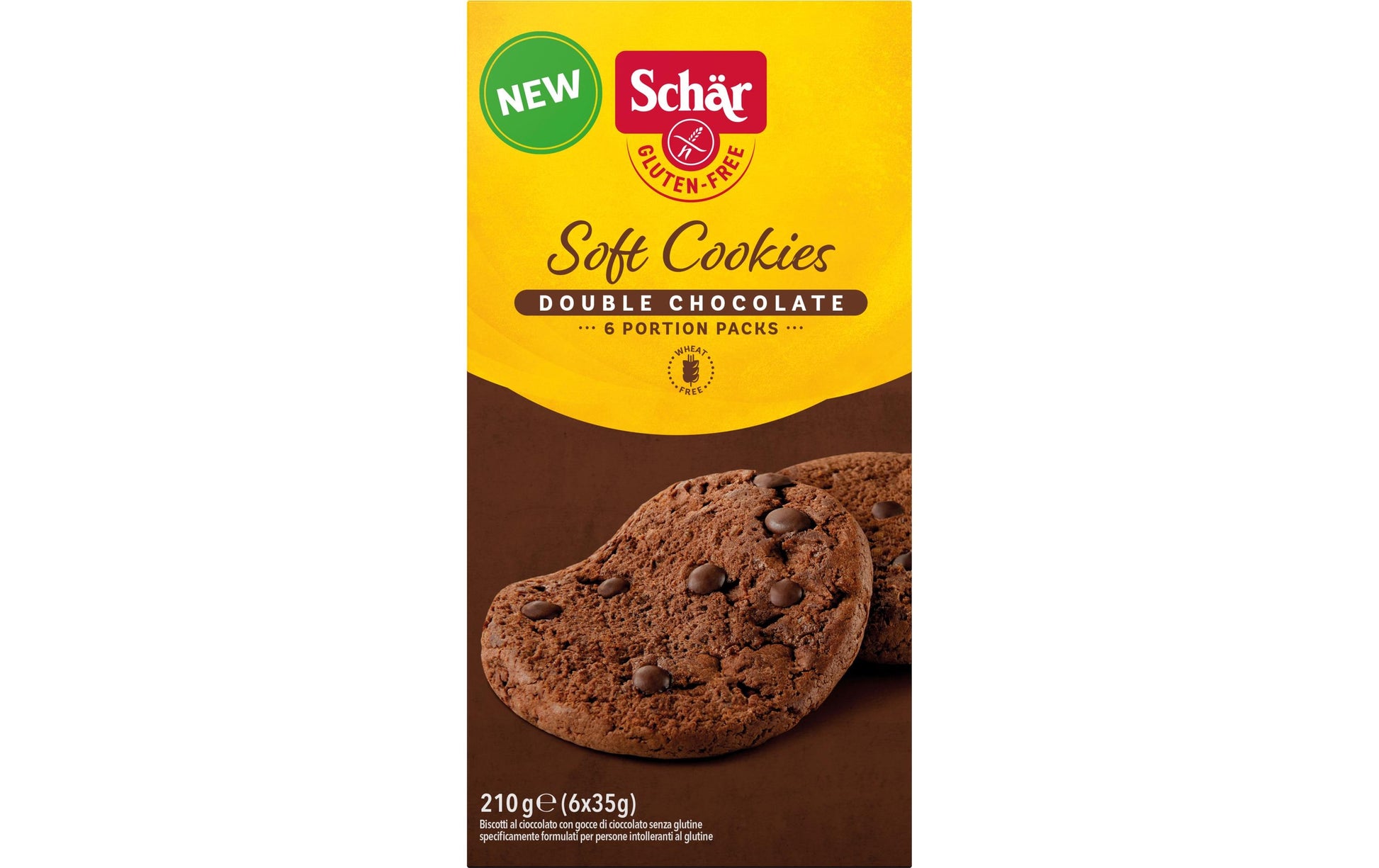 Dr. Schär Soft Cookies – Double Choc, glutenfrei – 210 g