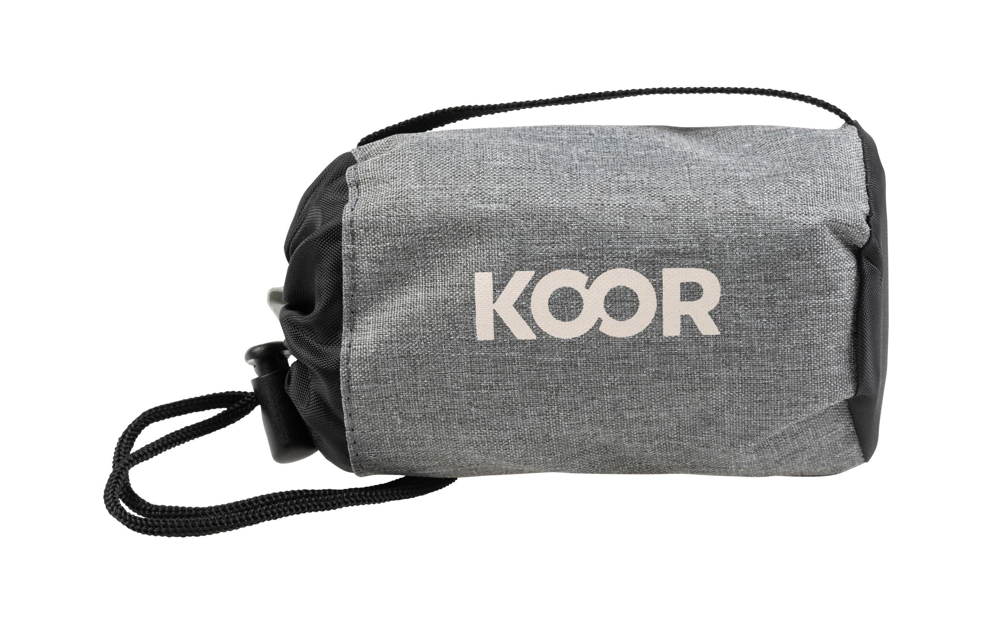 KOOR Reisekissen Sonno – aufblasbar, faltbar – für Auto, Flugzeug – 280 × 90 × 450 mm – grau – Polyester