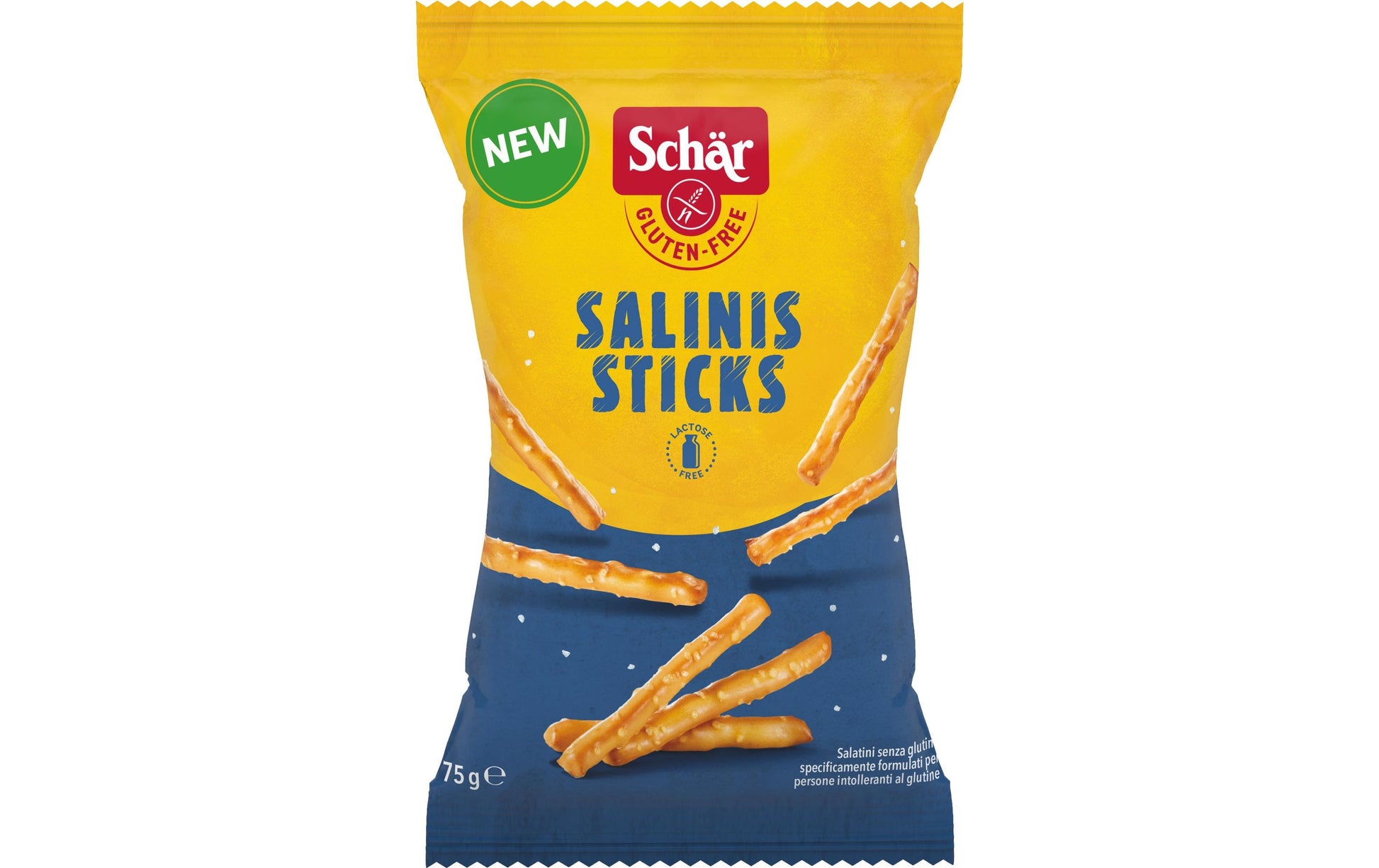 Dr. Schär Salinis Sticks Salzgebäck – glutenfrei, vegan – 75 g