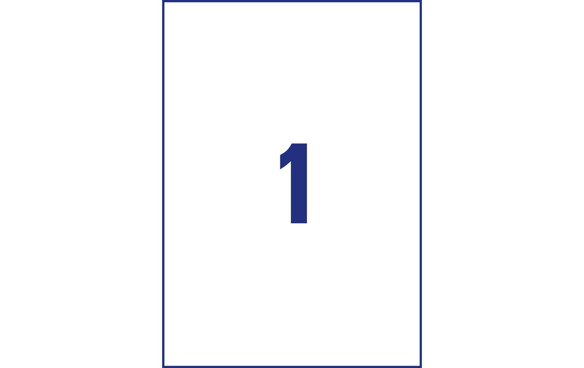 Avery Etiketten, 210 mm × 297 mm, weiss, Papier, permanent, 100 Blatt