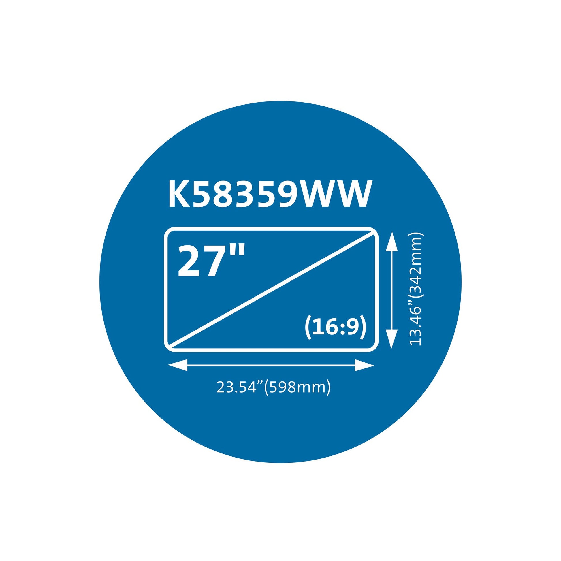 Kensington Displayschutz für Monitore bis 27" – schwarz
