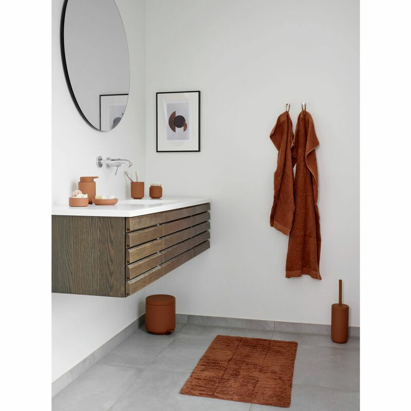 Zone Denmark Papierkorb – 4 l – Kunststoff, terracotta – Ø 195 × H 220 mm
