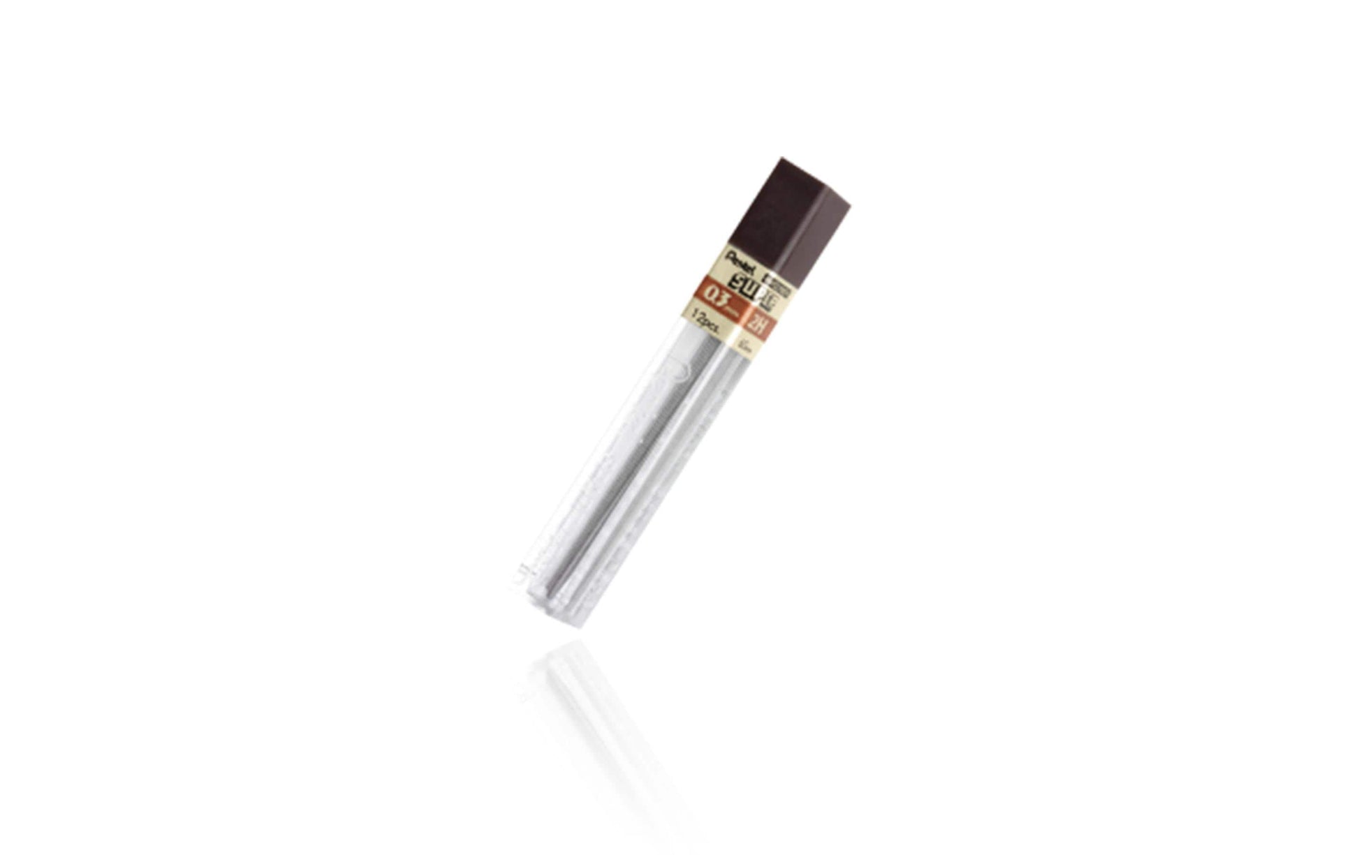 Pentel Hi-Polymer Super Ersatzminen – Grau, 0,3 mm, HB, 12er-Pack