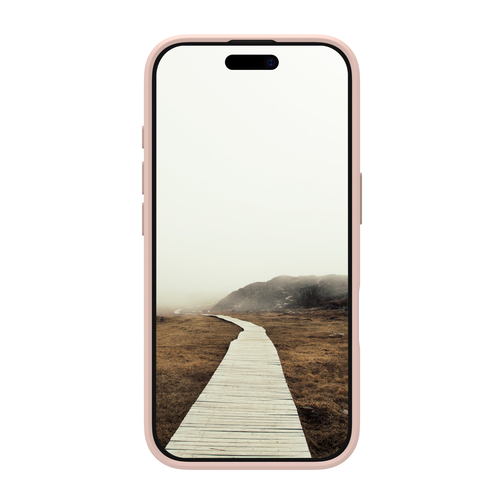 dbramante1928 Greenland Backcover – für Apple iPhone 16, Recycling-Kunststoff, Pink Sand