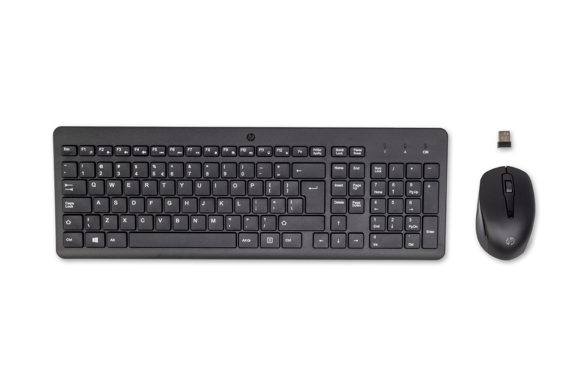 HP 330 – Tastatur- und Maus-Set – 2,4 GHz – QWERTY (US-INT) – Schwarz