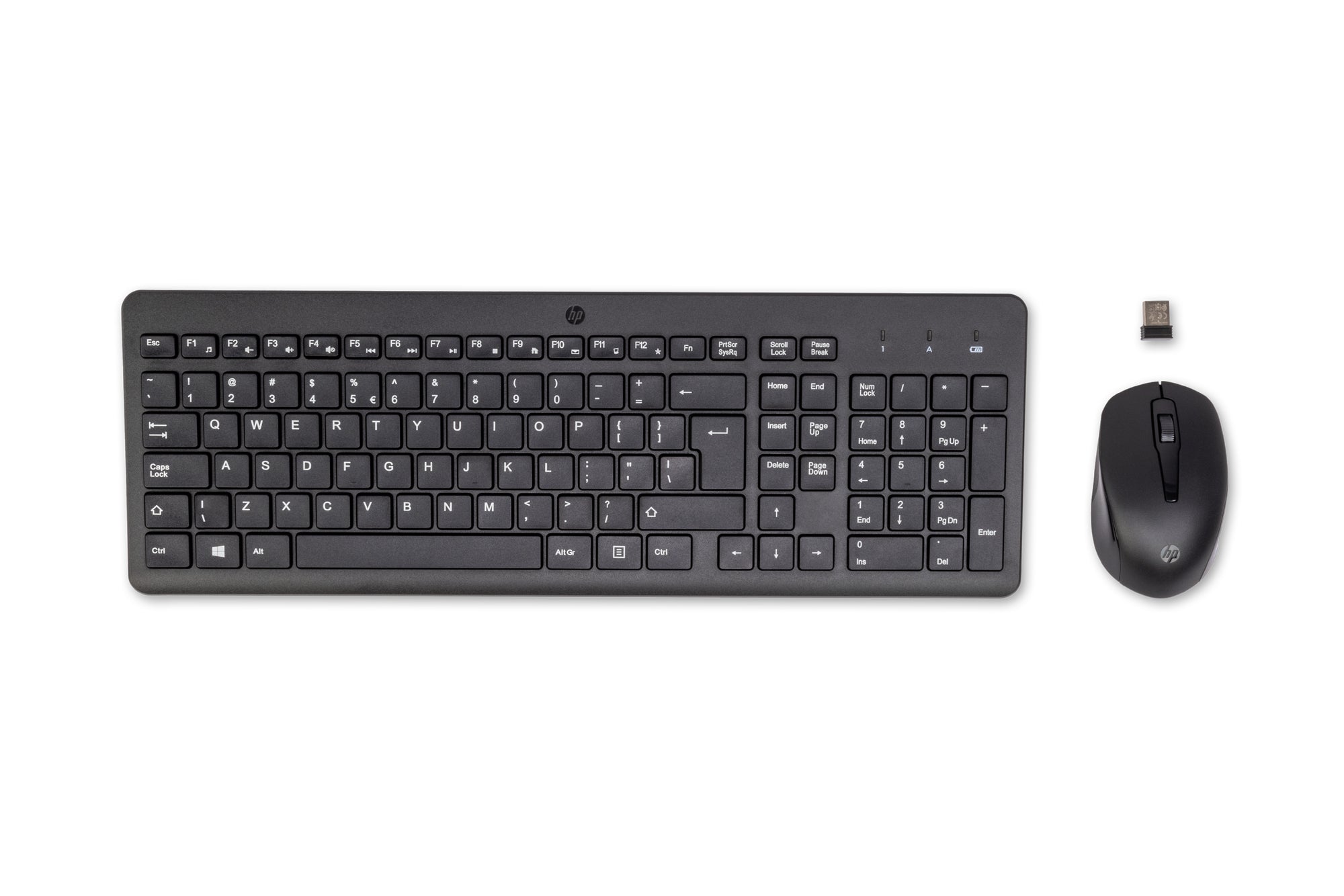 HP 330 – Tastatur- und Maus-Set – 2,4 GHz – QWERTY (US-INT) – Schwarz