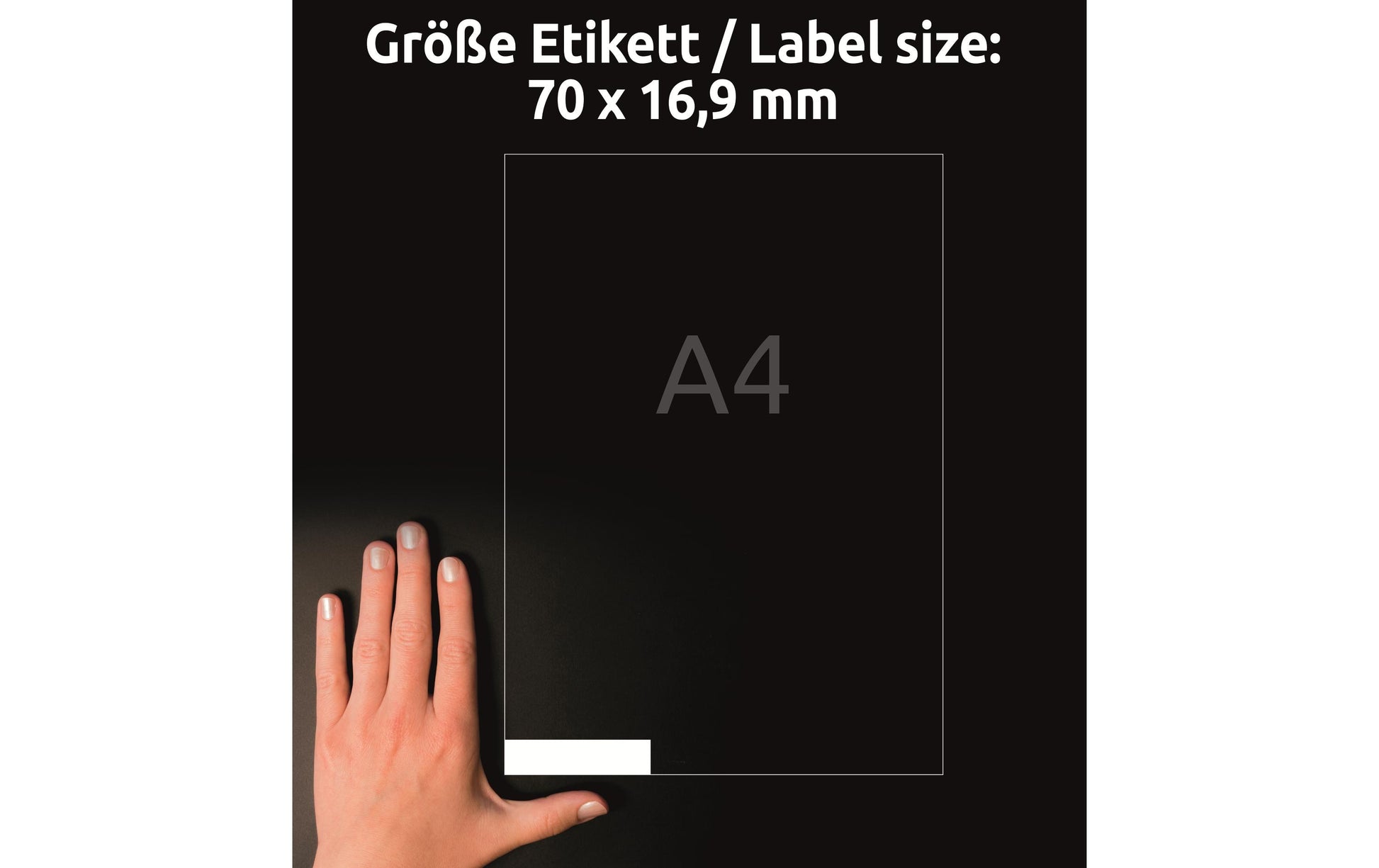 Avery UltraGrip Bogenetiketten, 70 mm × 17 mm, weiss, Papier, permanent, 100 Blatt (5'100 Etiketten)