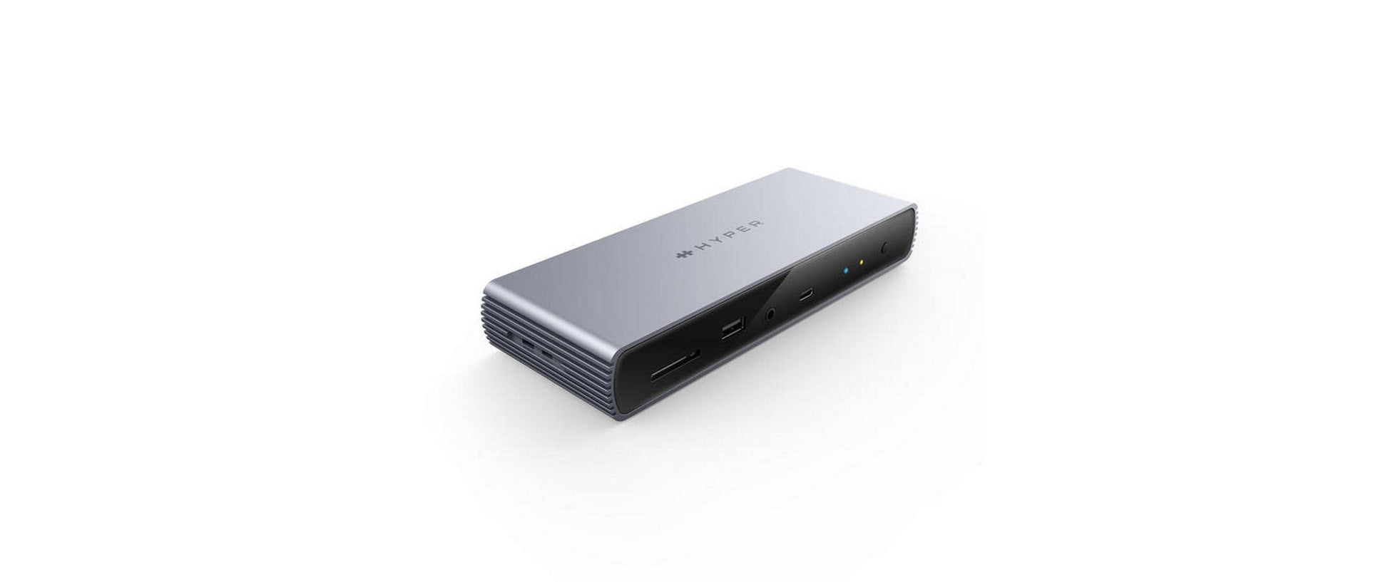 HYPER HDTB4D Dockingstation – Thunderbolt 4, 1× DP, 1× HDMI, 4× USB-A, 3× USB-C, 96 W PD, für Windows/Mac