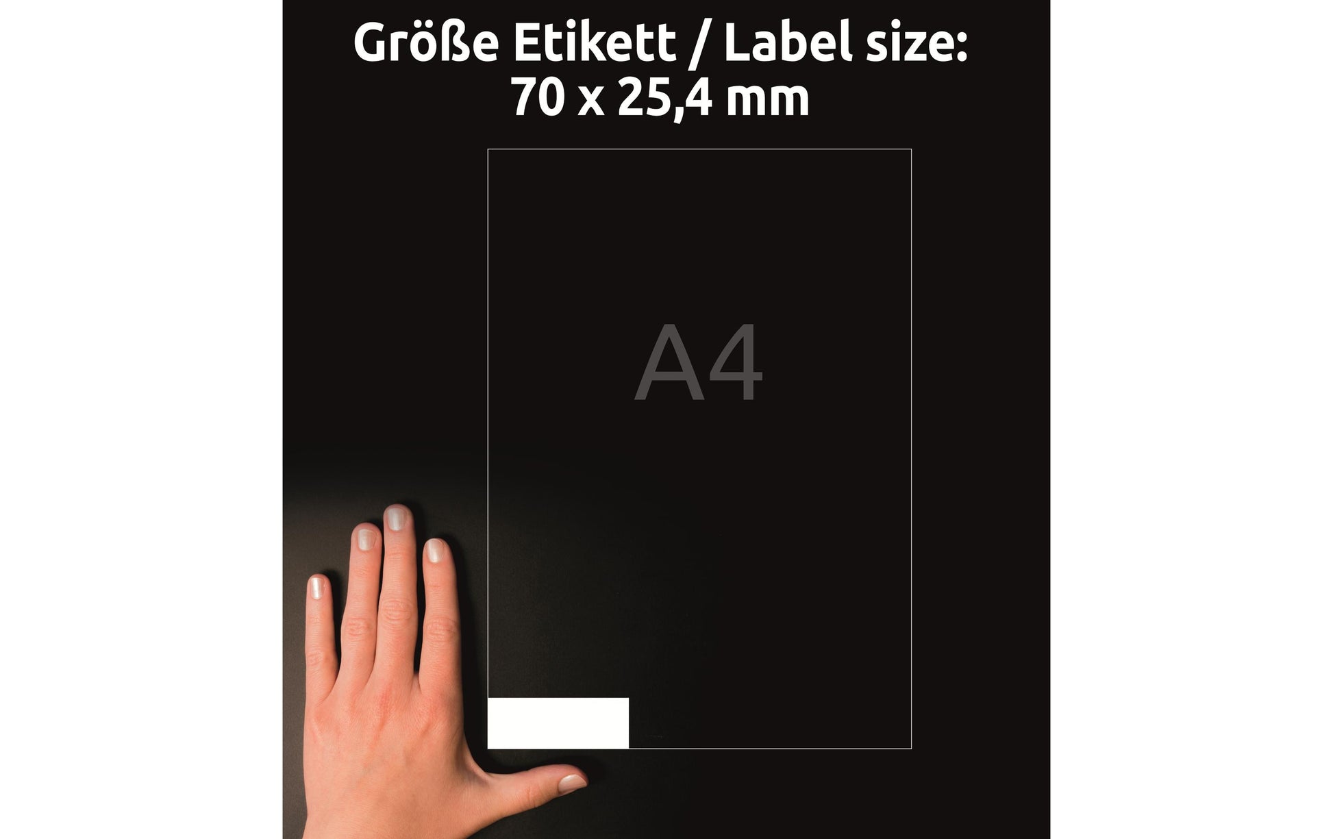 Avery Zweckform – Universal-Etiketten, 70 mm × 25 mm, weiss, Papier, selbstklebend, 3300 Etiketten (100 Blatt)