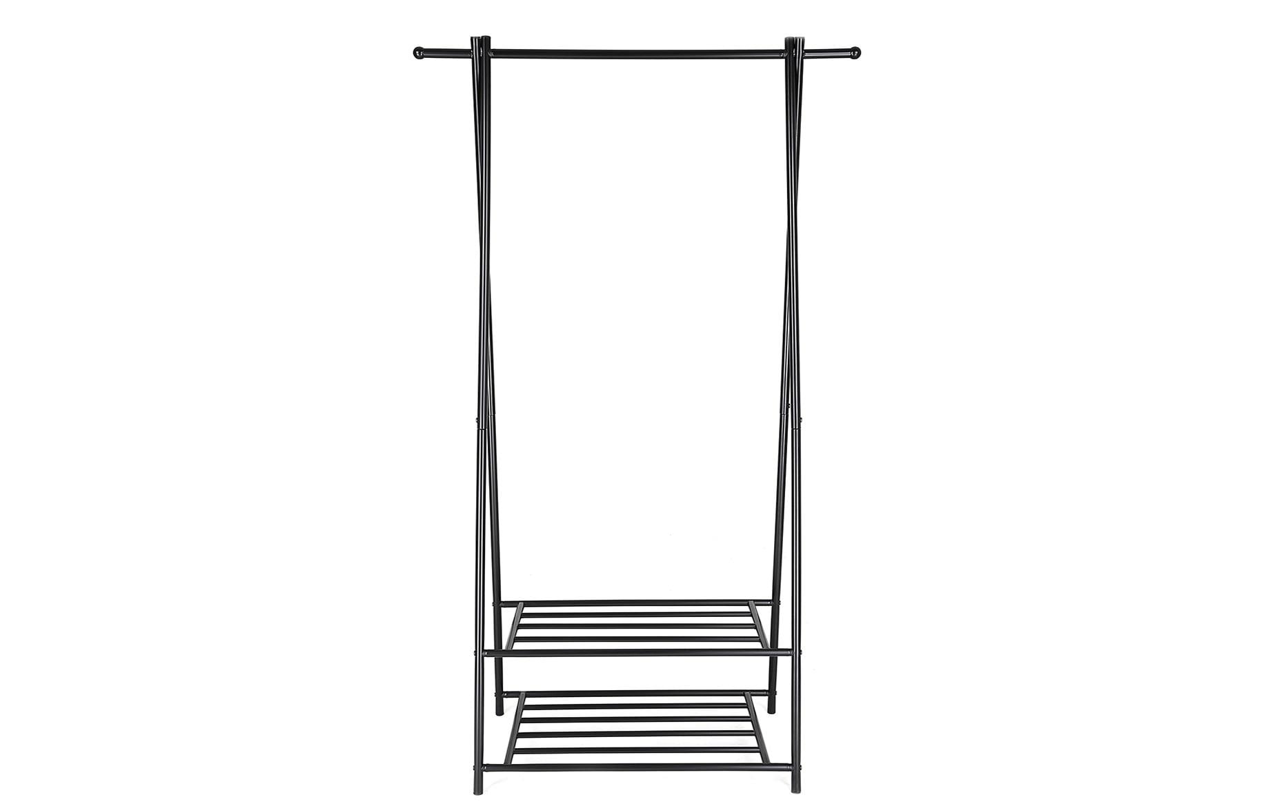 Songmics Garderobenständer – Stahl – Schwarz – 1'550 mm