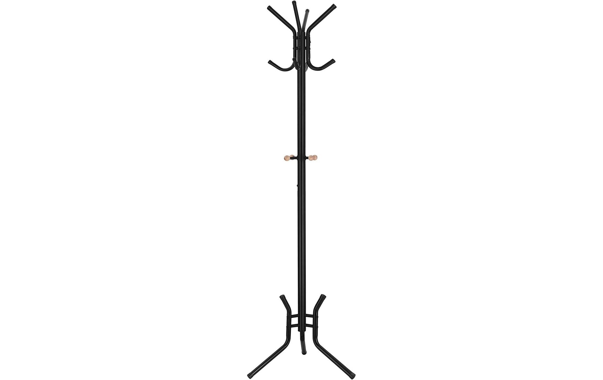 Songmics Garderobenständer – 8 Haken, Stahl, Schwarz