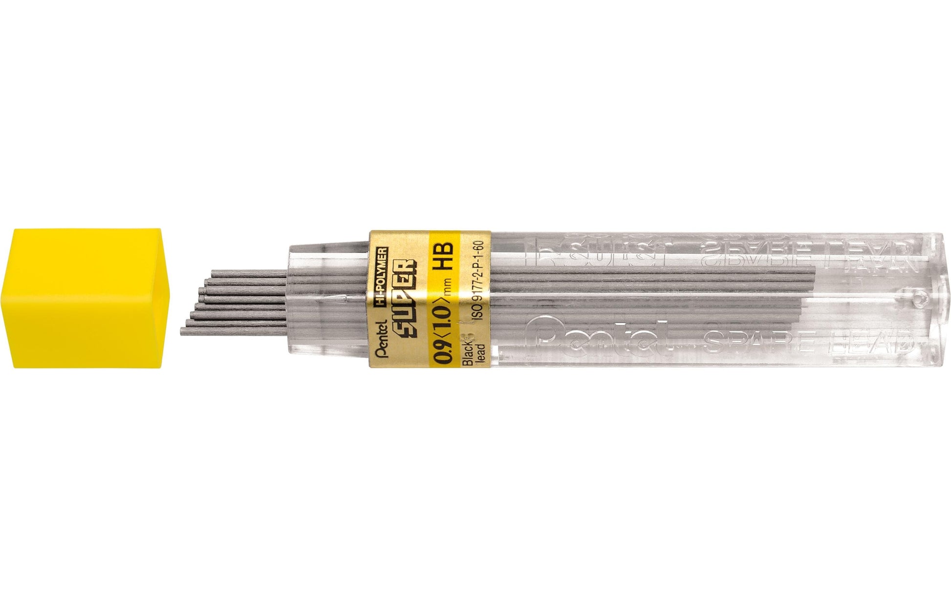 Pentel Ersatzminen – Grau, 0,9 mm, 15er-Pack, Härte HB
