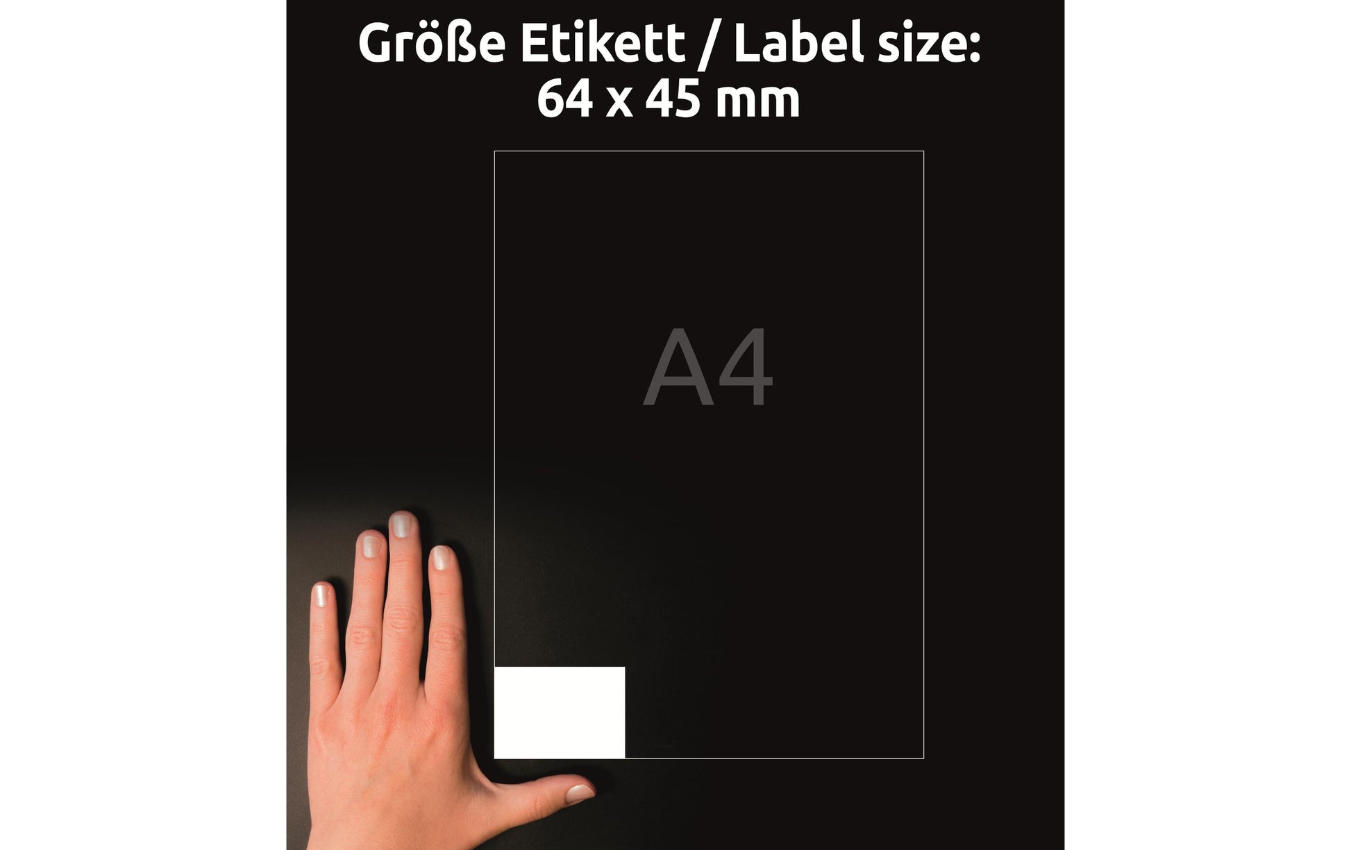 AVERY Zweckform 6171 – Etiketten A4 64 × 45 mm – Papier, weiss – Laser/Inkjet – 18 pro Blatt, 28 Blätter