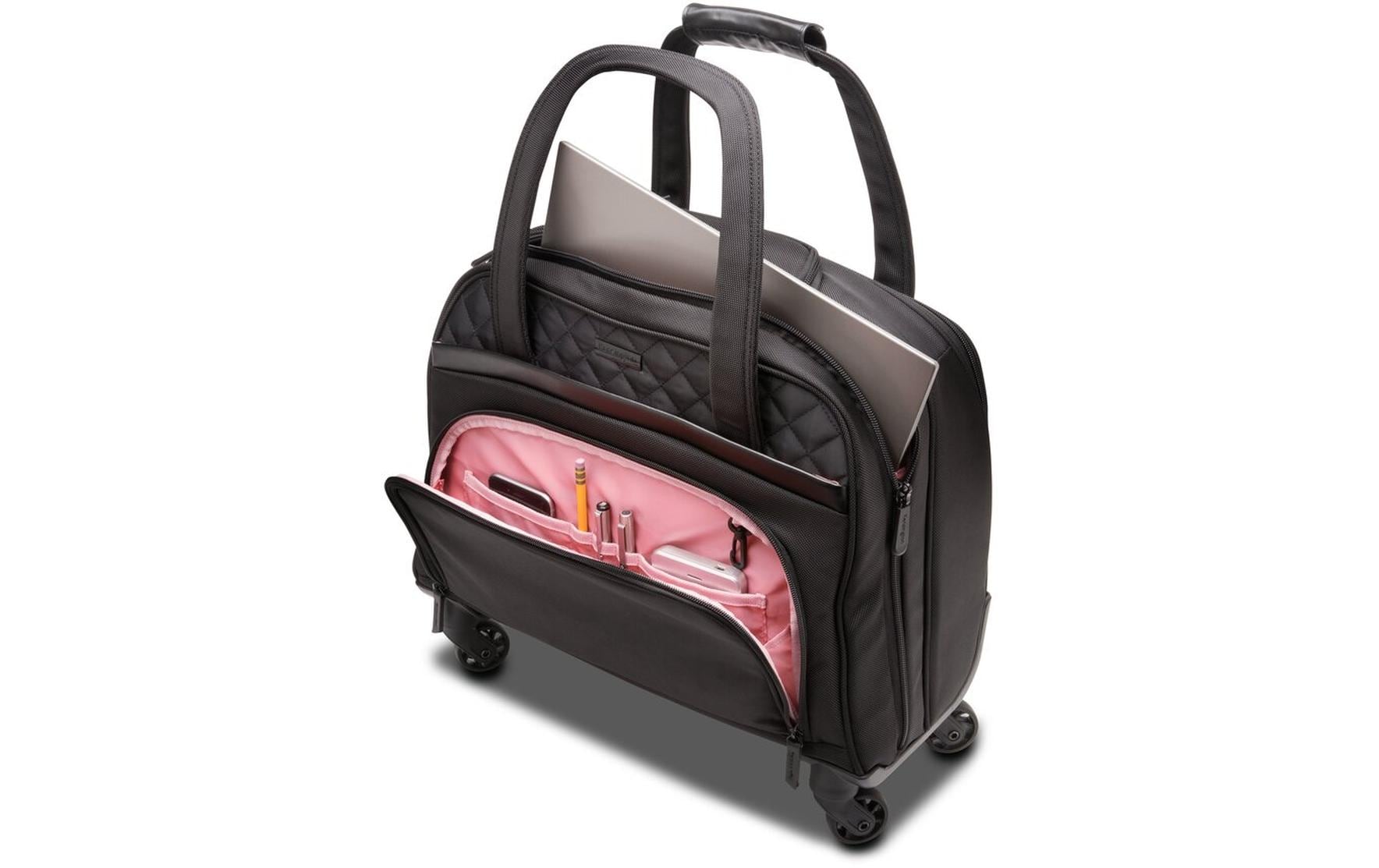 Kensington Contour 2.0 – Business-Trolley 15,6", 25 l, 4 Rollen (Spinner), Polyester, Schwarz