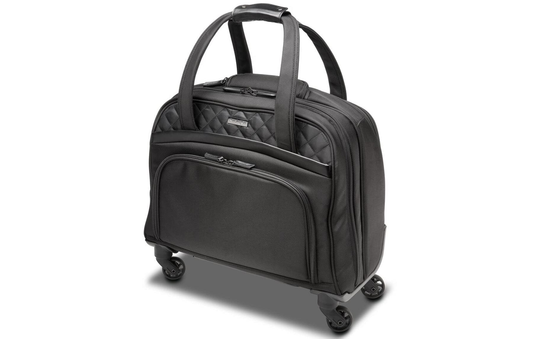 Kensington Contour 2.0 – Business-Trolley 15,6", 25 l, 4 Rollen (Spinner), Polyester, Schwarz