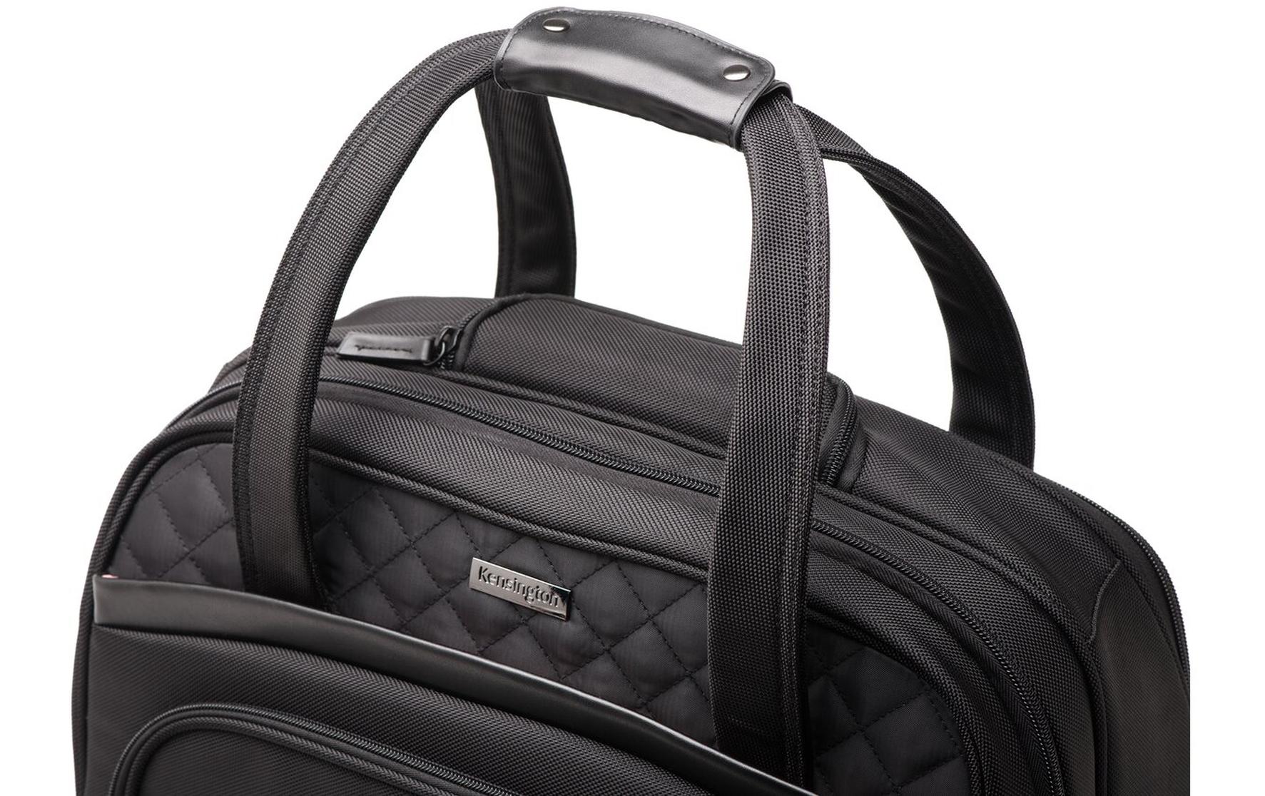 Kensington Contour 2.0 – Business-Trolley 15,6", 25 l, 4 Rollen (Spinner), Polyester, Schwarz