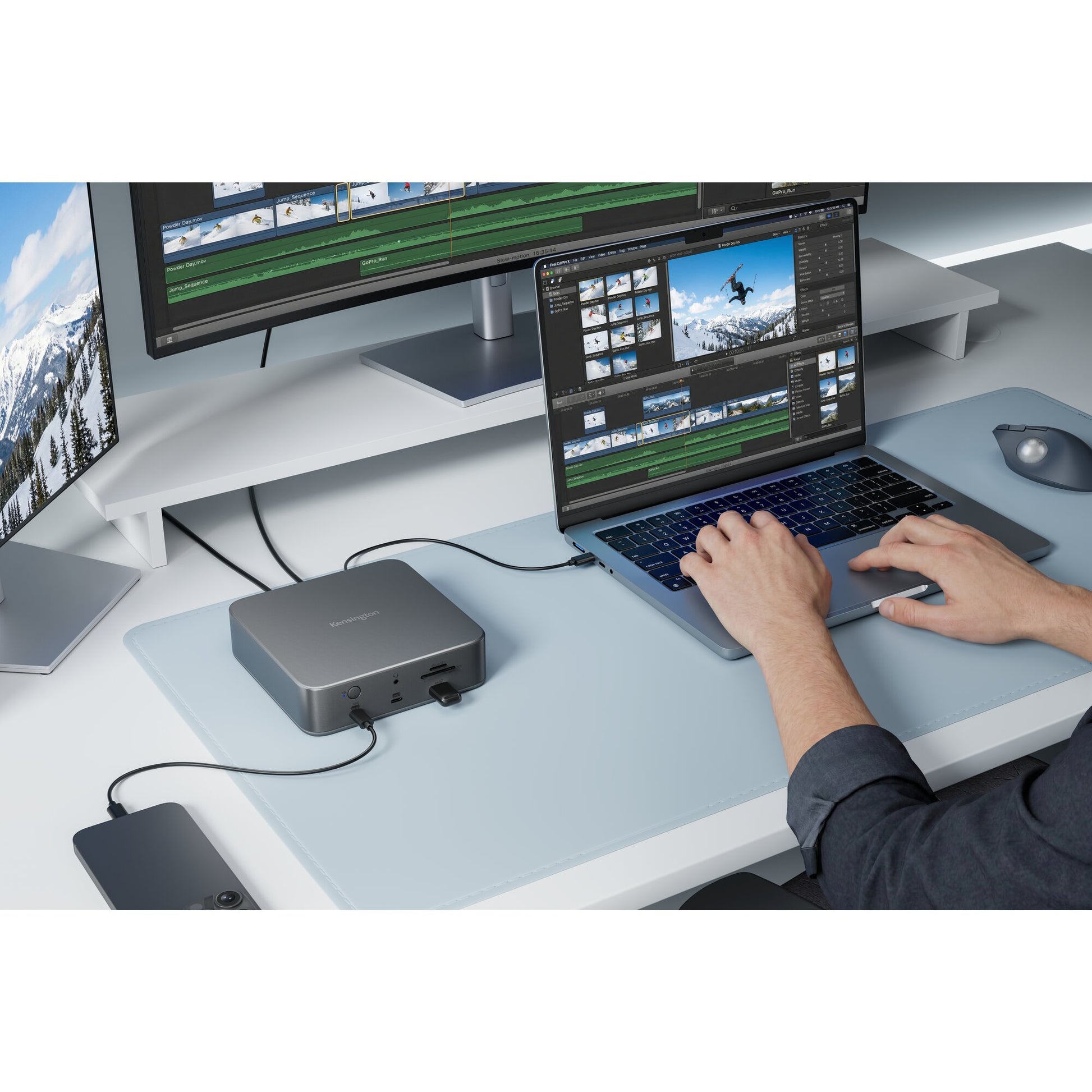Kensington SD5010T5 EQ Dockingstation – Thunderbolt 5, 2× HDMI, 2× USB-A, 2× USB-C, 140 W PD, 2,5GbE