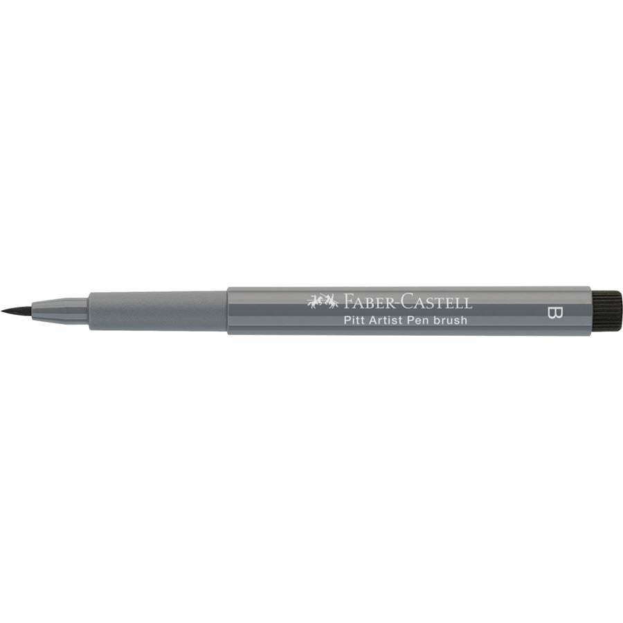 Faber-Castell Pitt Artist Pen Pinselstift – 2,5 mm, pigmentiert, wasserfest, kaltgrau IV
