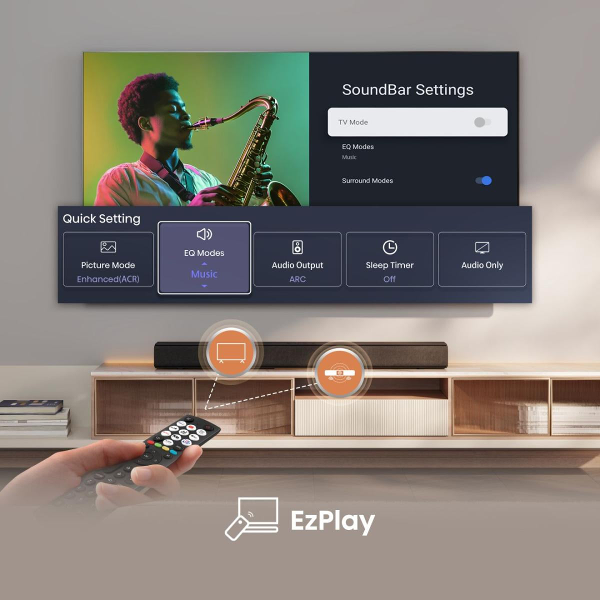 Hisense HS1000 – Soundbar – 2.0, DTS Virtual:X/Dolby Digital Plus, 120 W – Schwarz