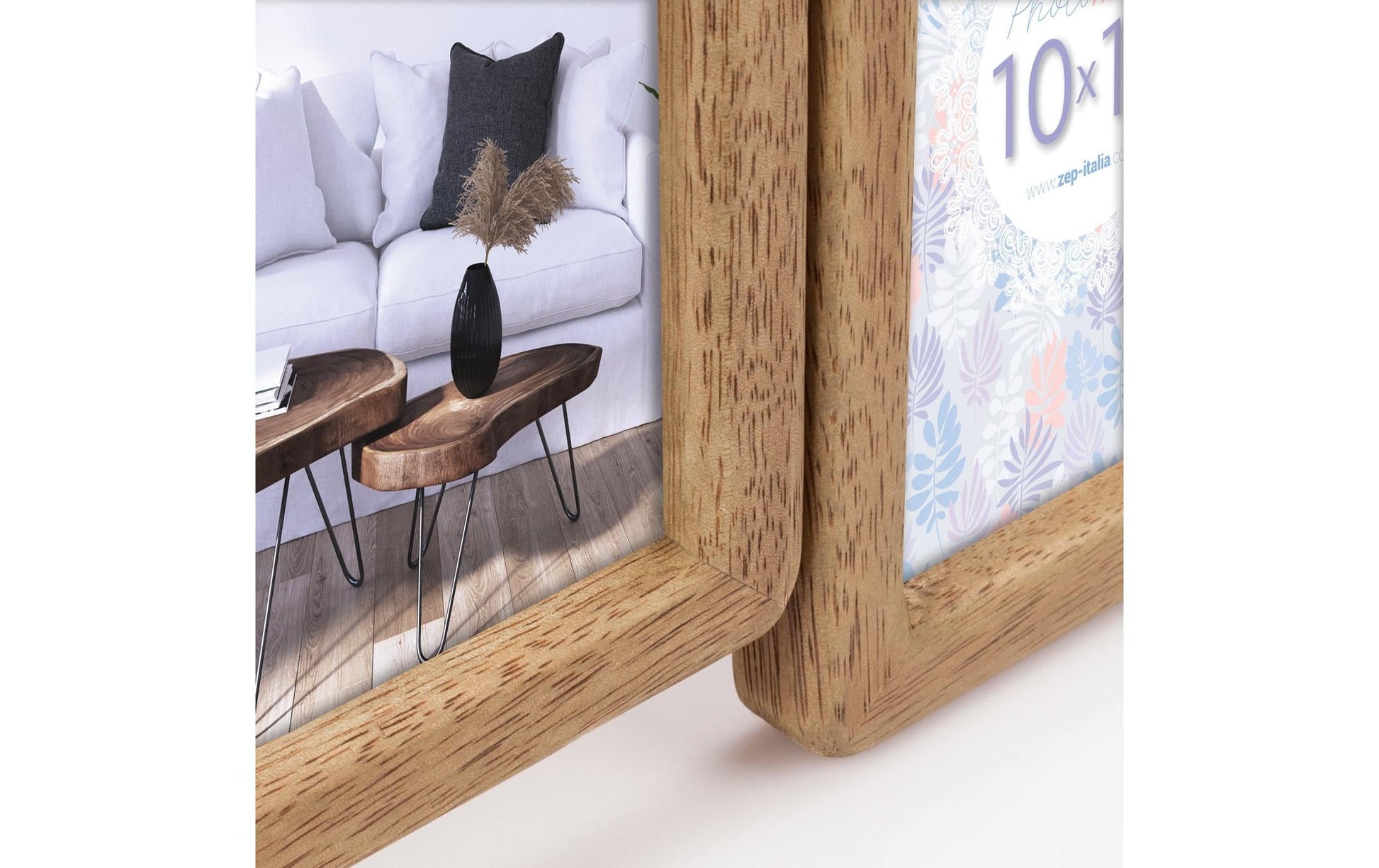 ZEP Bilderrahmen-Set – für 10 × 15 cm, 6-teilig – MDF & Holz, braun