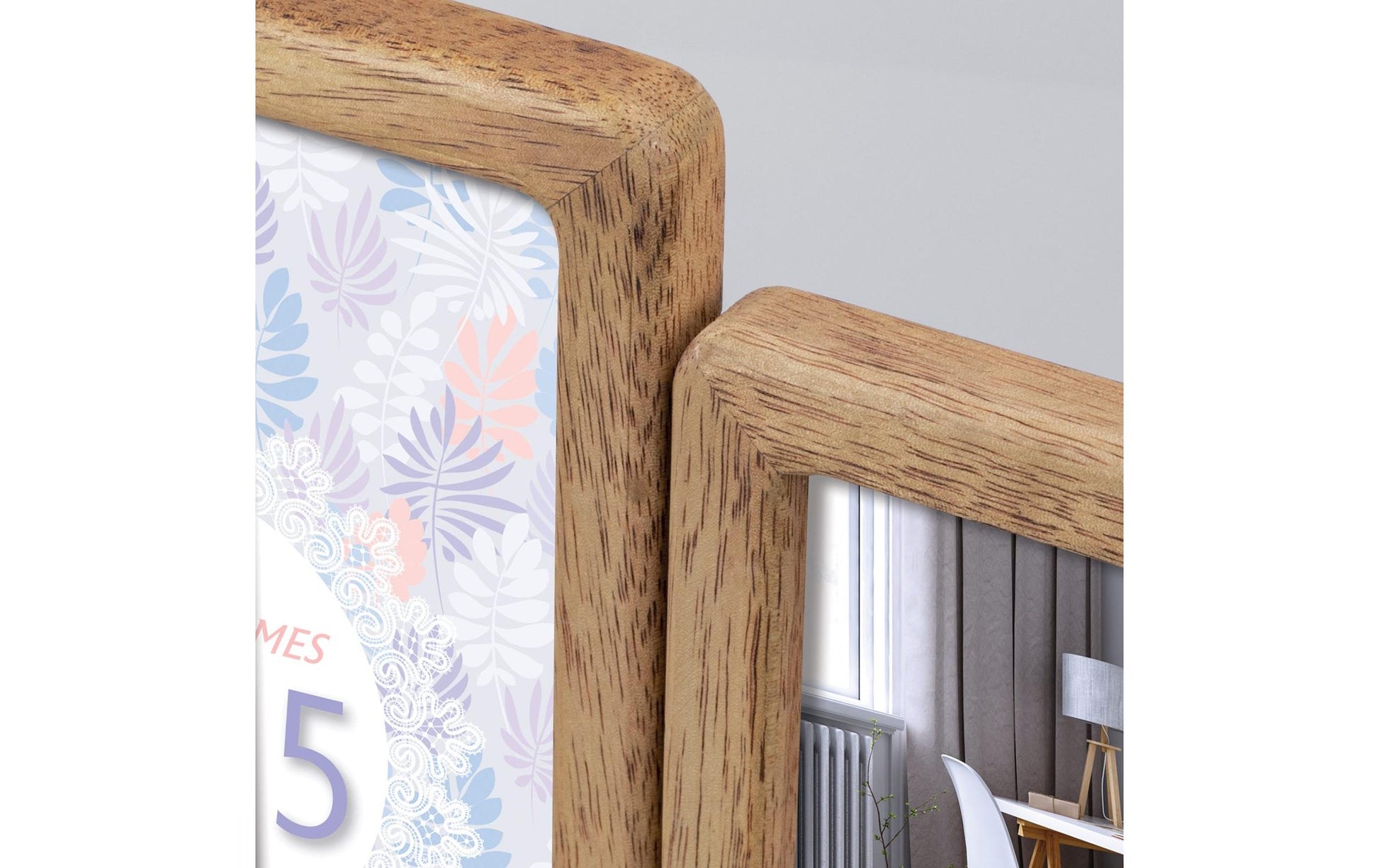 ZEP Bilderrahmen-Set – für 10 × 15 cm, 6-teilig – MDF & Holz, braun