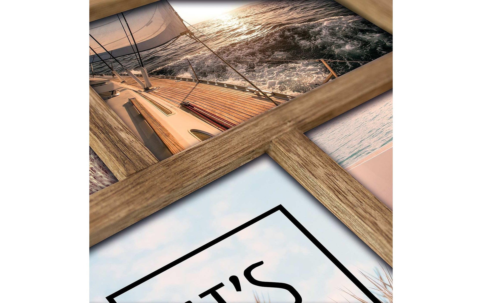 ZEP Collagerahmen – für 10 × 15 cm – MDF & Holz, braun