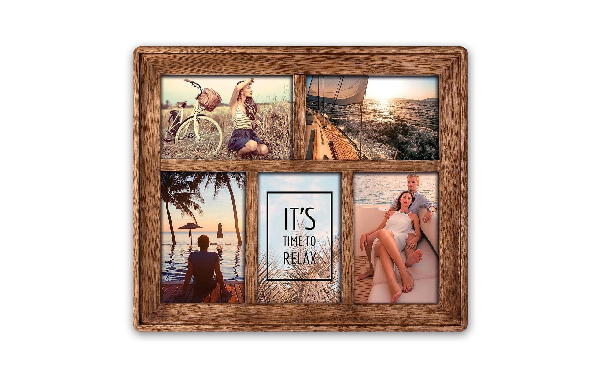 ZEP Collagerahmen – für 10 × 15 cm – MDF & Holz, braun