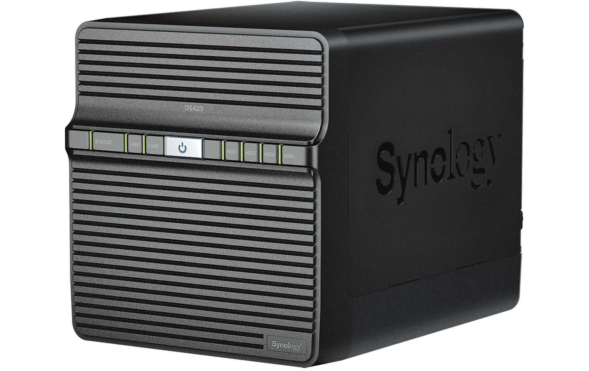 Synology DS423 – 4-Bay Tower NAS – Realtek RTD1619B, 2 GB RAM, 1GbE, DSM, für 2,5"/3,5" HDD/SSD, SATA