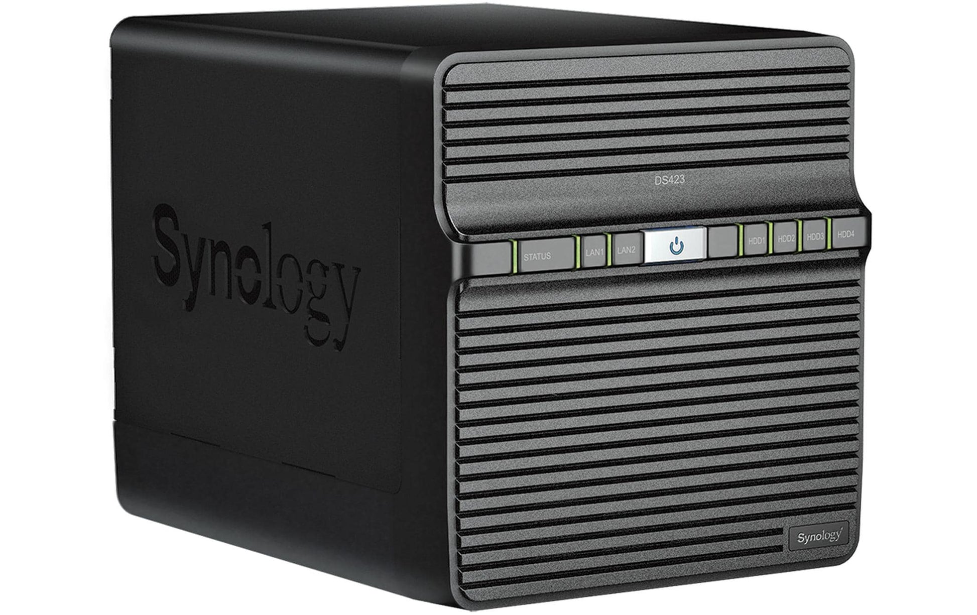 Synology DS423 – 4-Bay Tower NAS – Realtek RTD1619B, 2 GB RAM, 1GbE, DSM, für 2,5"/3,5" HDD/SSD, SATA