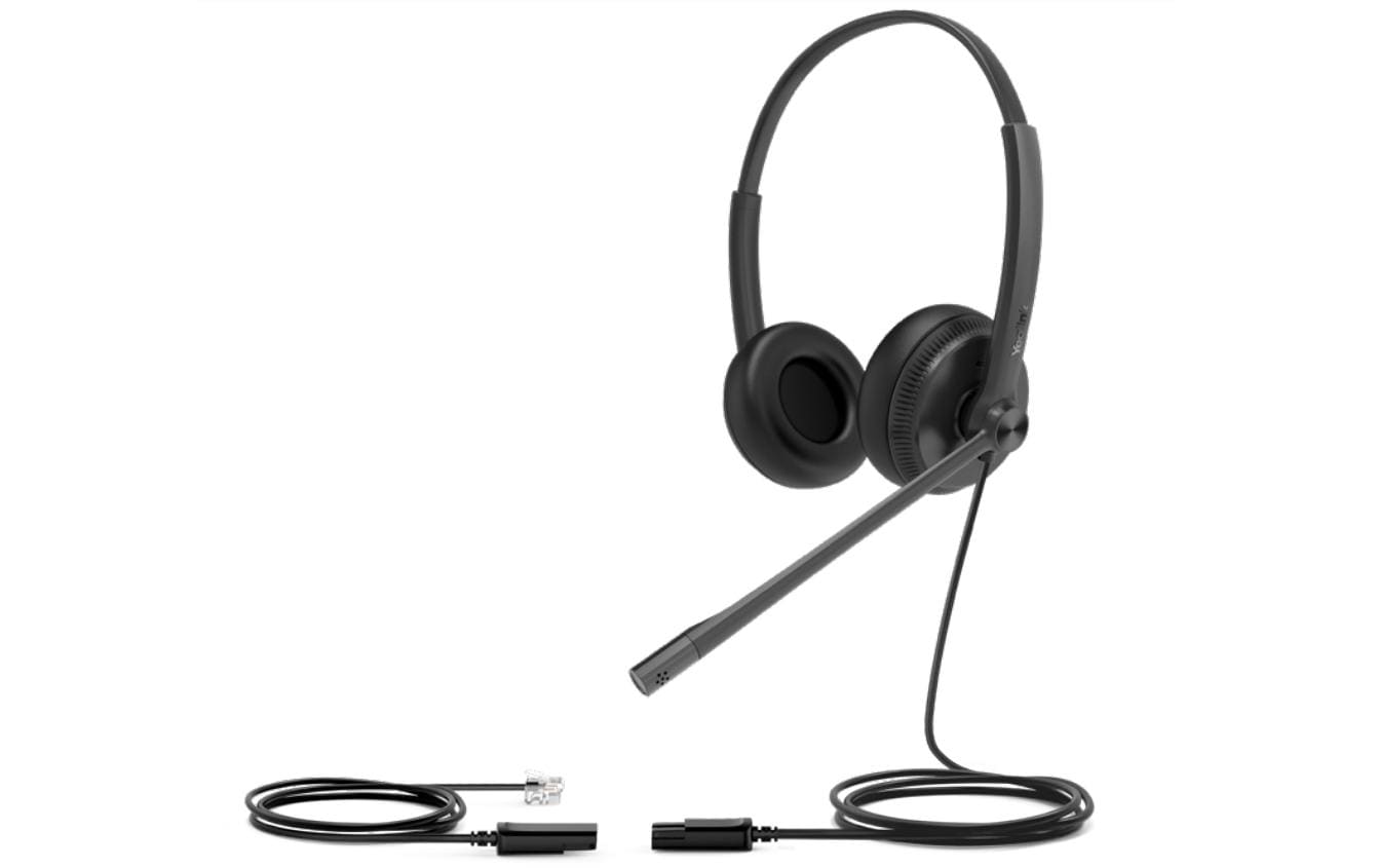 Yealink YHS34 – Over-/On-Ear Kopfhörer, kabelgebunden, 20–20'000 Hz, Schwarz