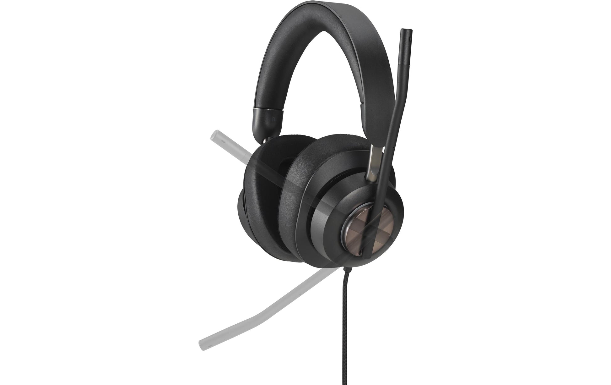 Kensington H2000 – Duo Headset – USB-C, geräuschunterdrückendes Mikrofon – schwarz