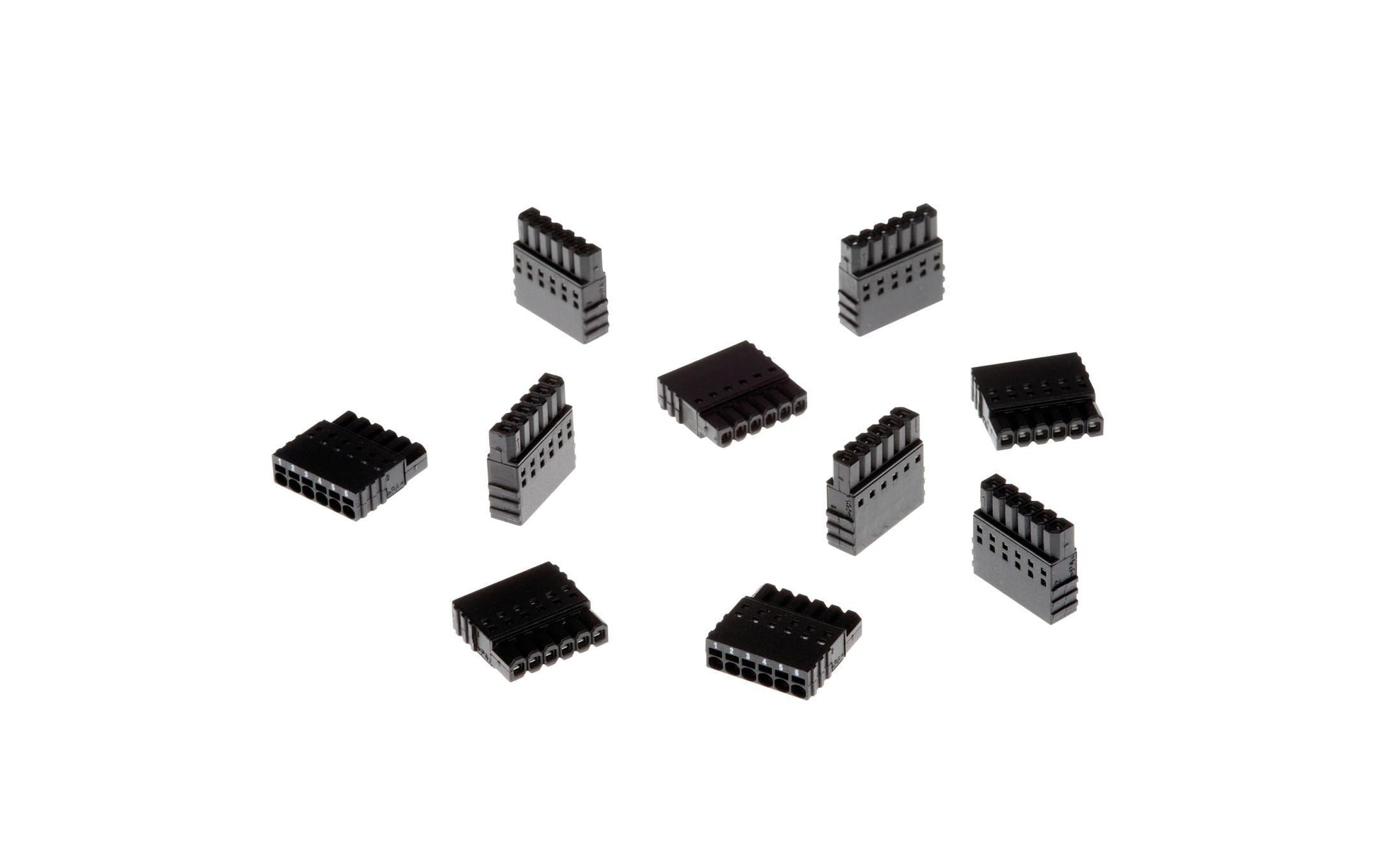 Axis TU6009 Stecker – 6-polig, 2,5 mm, gerade, männlich – Schwarz – 10er-Pack