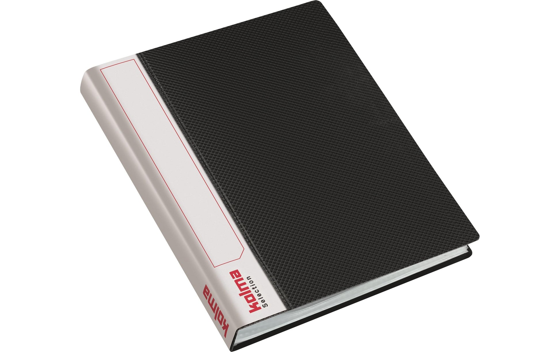 Kolma Sichtbuch Selection – 40 Sichttaschen, A5, glatt, glänzend, schwarz, Kunststoff