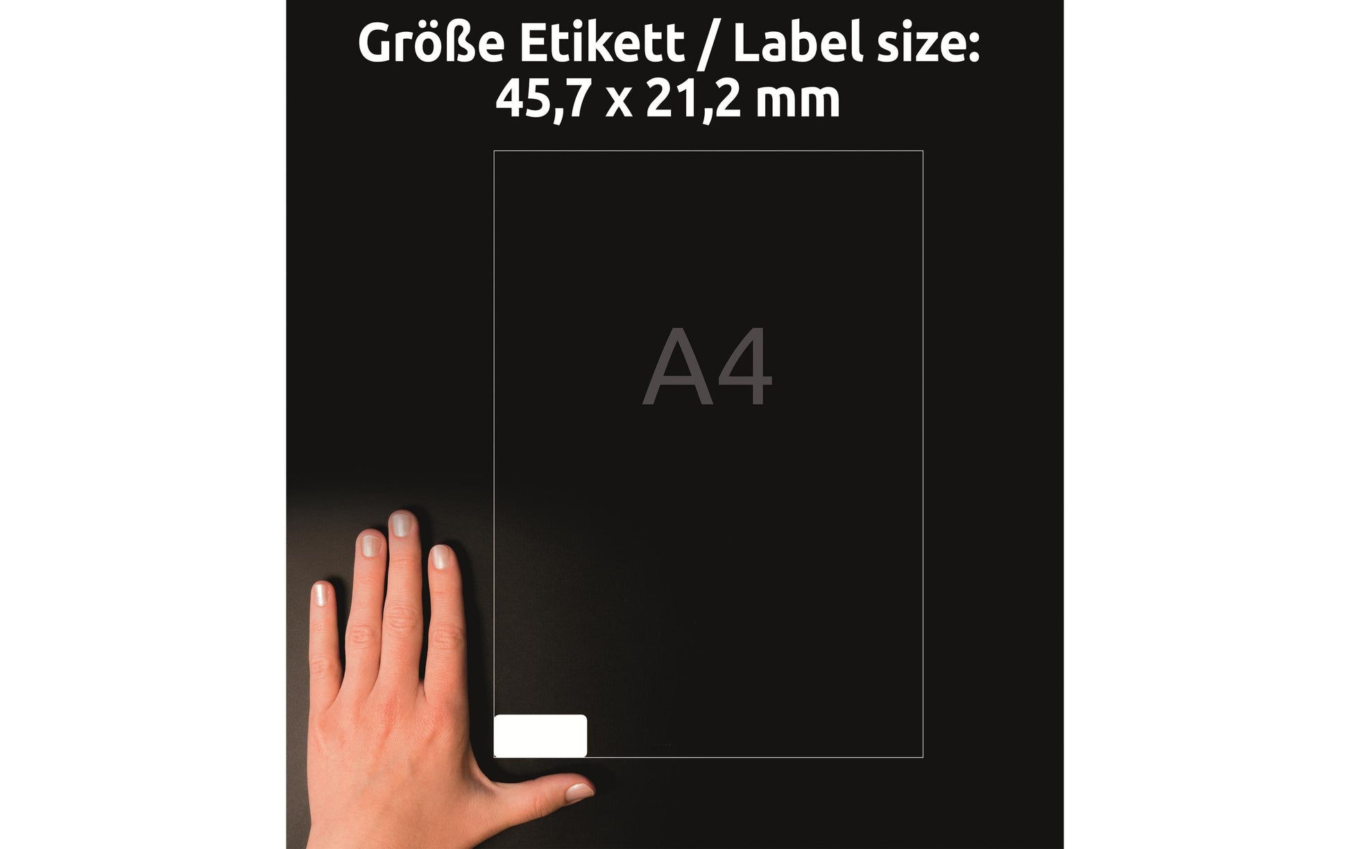 Avery Drucketiketten, 46 mm × 21 mm, weiss, Papier, wiederablösbar, 30 Blätter (1'440 Etiketten)