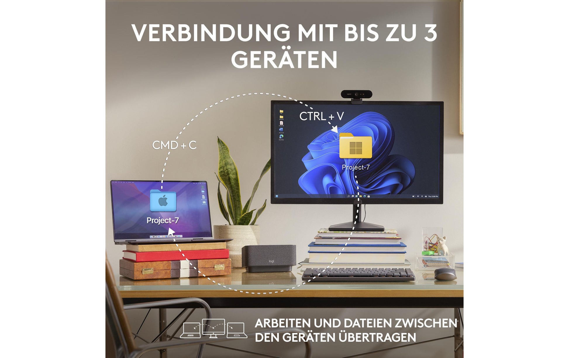 Logitech MX Anywhere 3S Rose – Mobile Maus