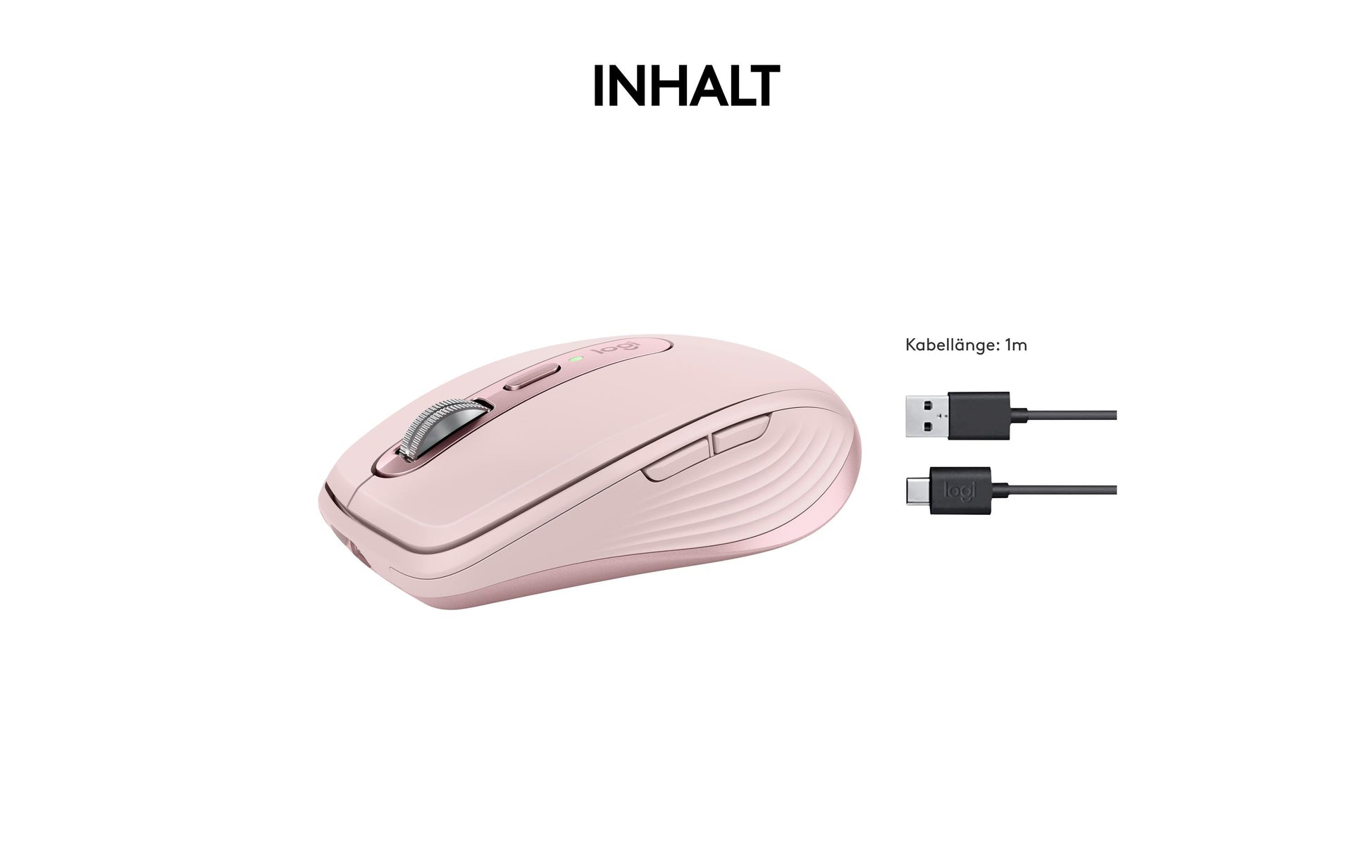 Logitech MX Anywhere 3S Rose – Mobile Maus