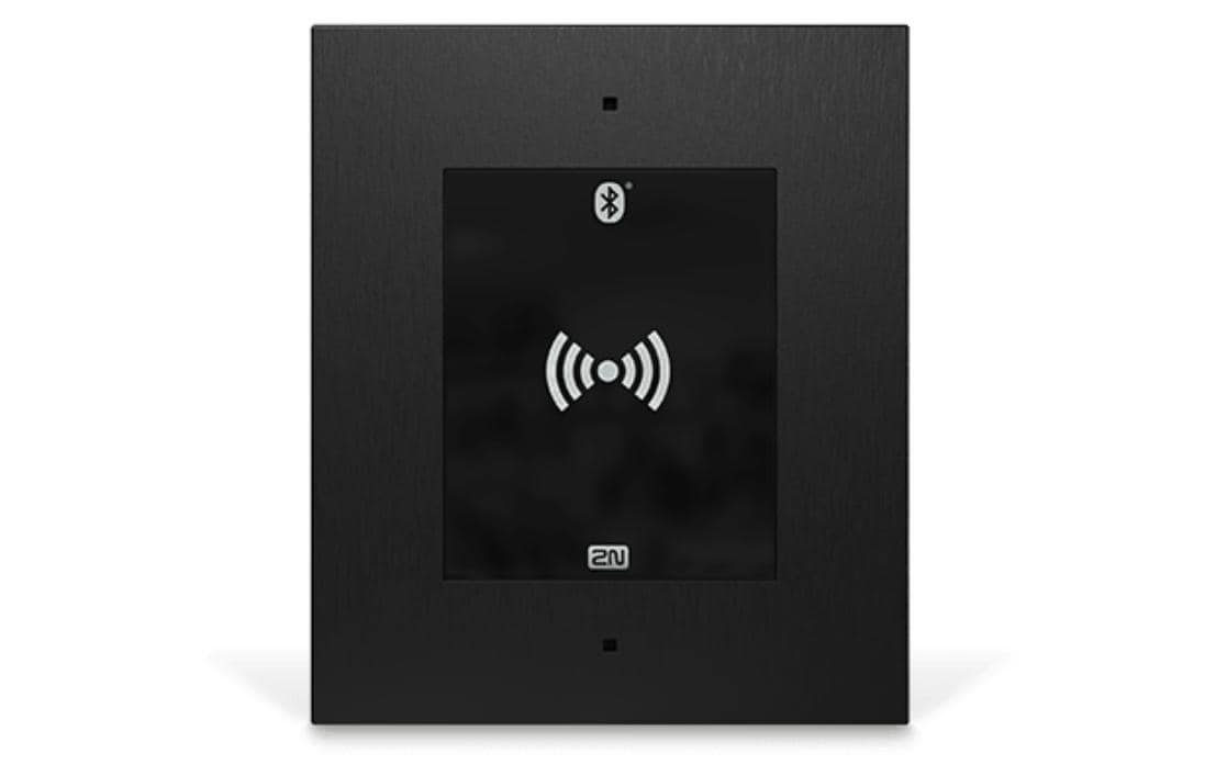 2N Access Unit 2.0 – 108 × 45 × 131 mm, schwarz, IP54
