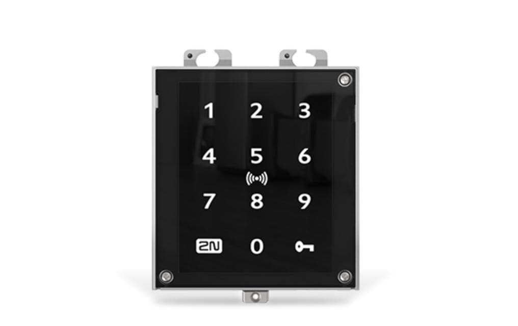2N Access Unit 2.0 Touch – 108×45×131 mm, schwarz, IP54