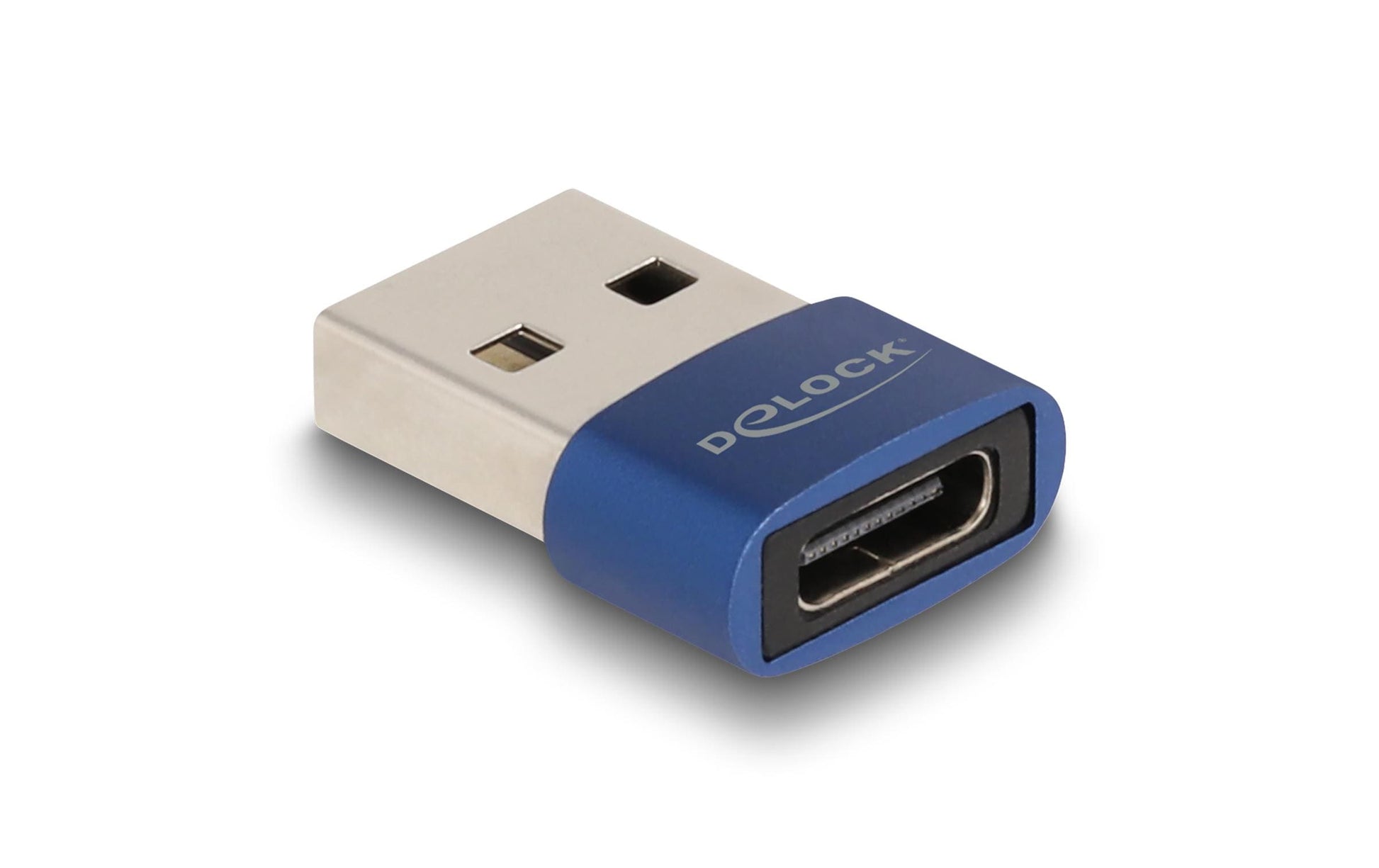 DeLOCK USB-Adapter USB-A auf USB-C – USB 2.0 (480 Mbit/s) – Blau