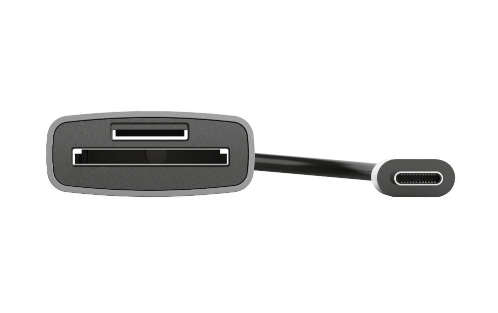 Trust USB-Kartenleser USB-C – SD/microSD/SDHC/SDXC – USB 3.2 Gen 1 (5 Gbit/s) – Extern – Aluminium