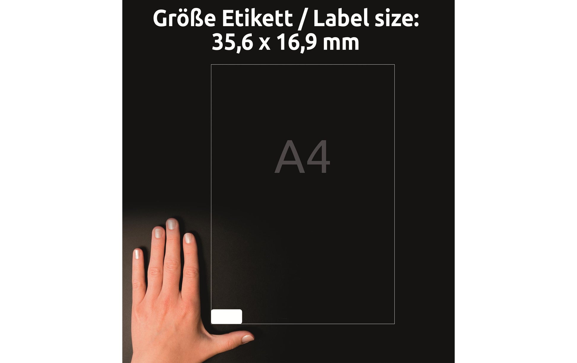 AVERY Zweckform L4732REV-10 – Etiketten A4 36 × 17 mm – Papier, weiss – wiederablösbar – Laser/Inkjet – FSC 10
