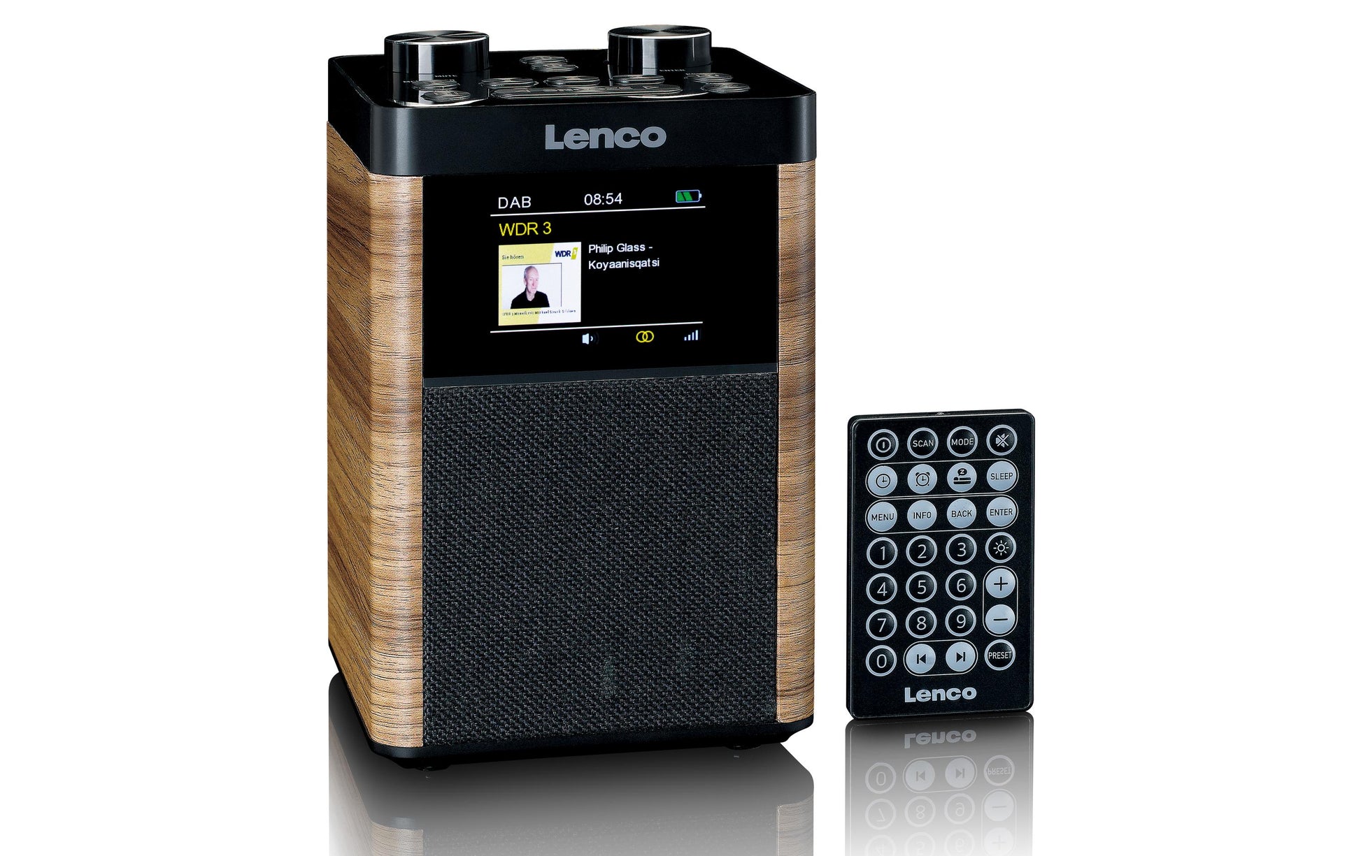 Lenco PDR-060WD – DAB-/Internetradio – Tischradio – DAB+, UKW, USB, Bluetooth – Schwarz