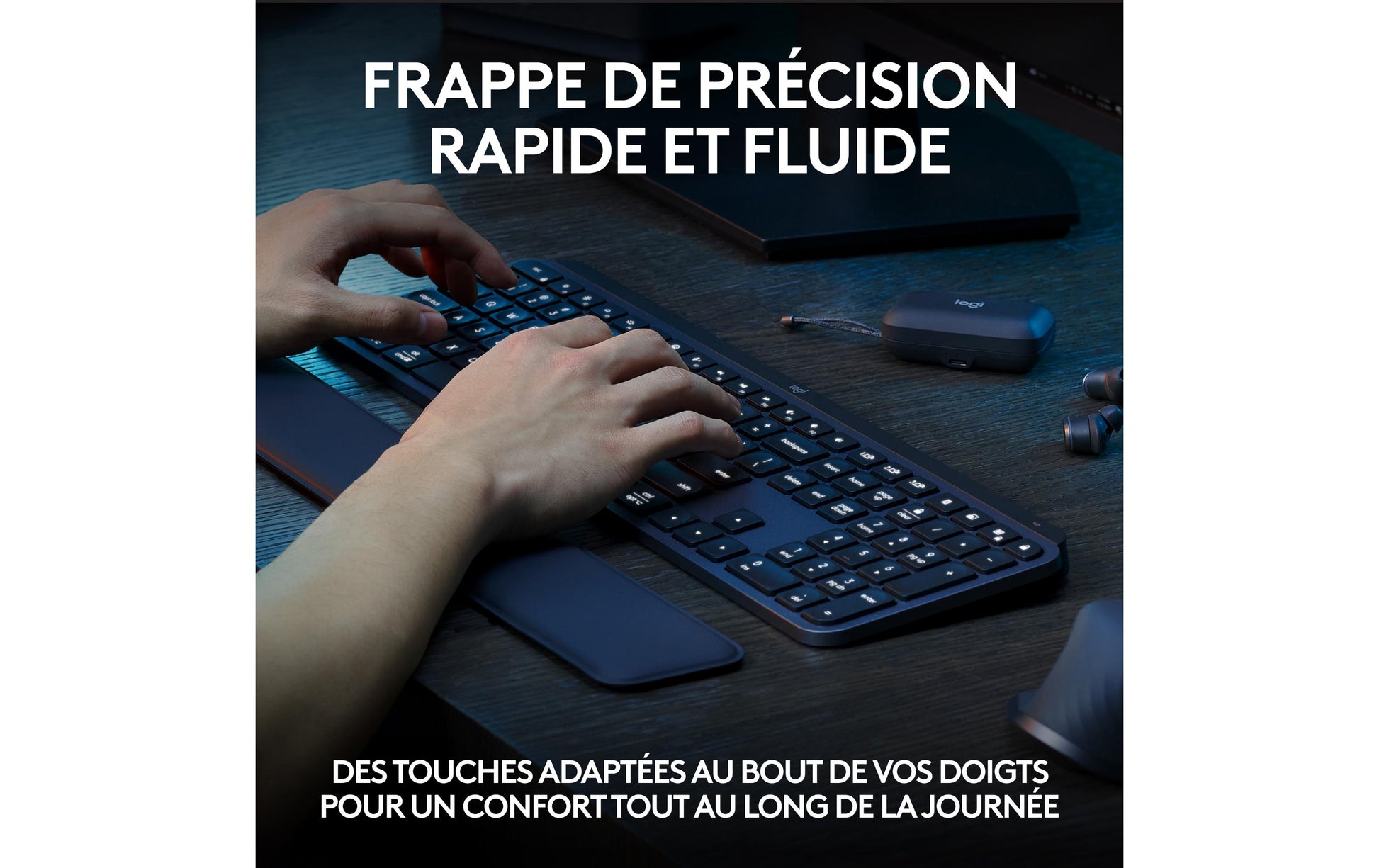 Logitech MX KEYS S – Tastatur, kabellos (Bluetooth), CH-Layout (DE-CH), Grau