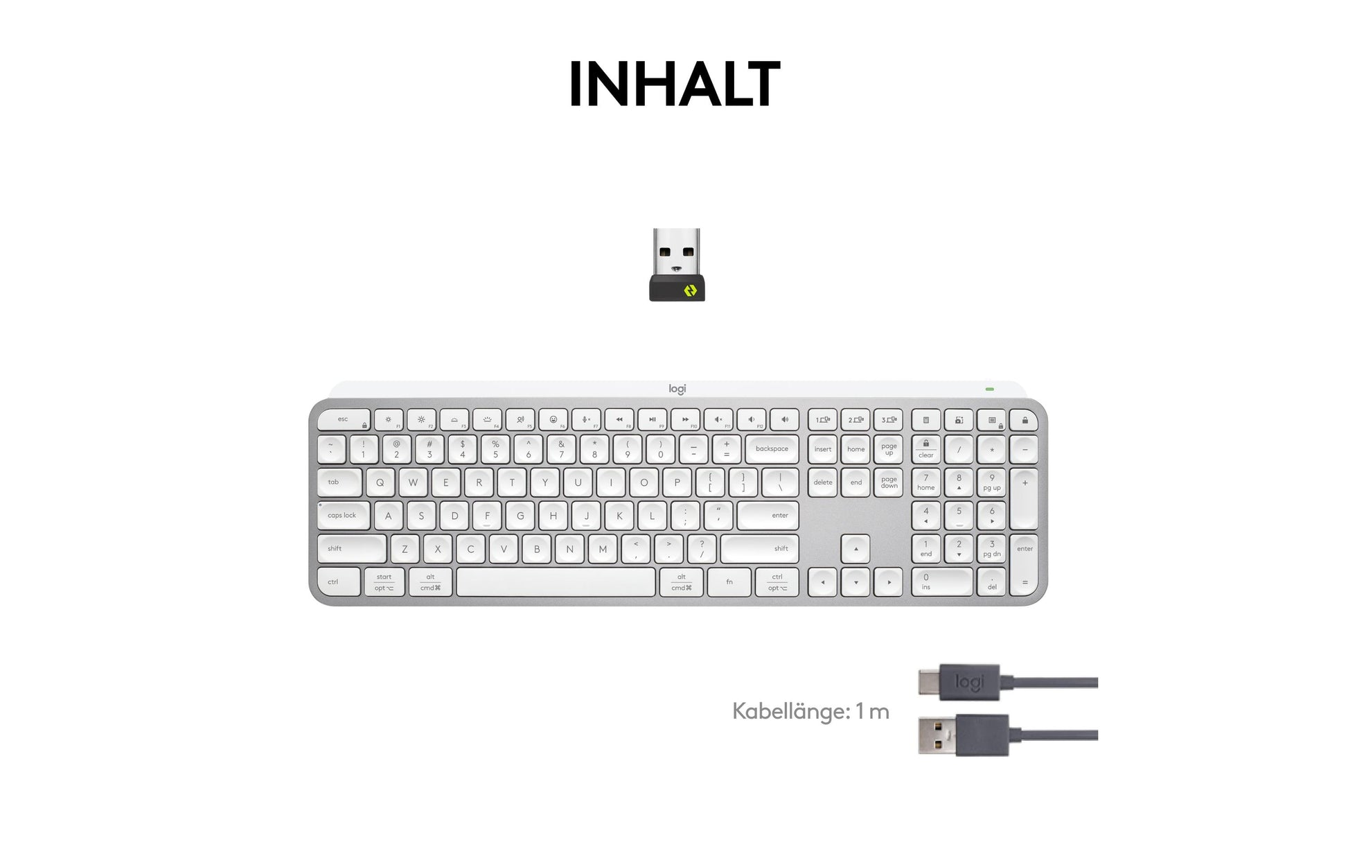 Logitech MX Keys S – Tastatur, kabellos (Bluetooth), CH-Layout (DE-CH), Grau