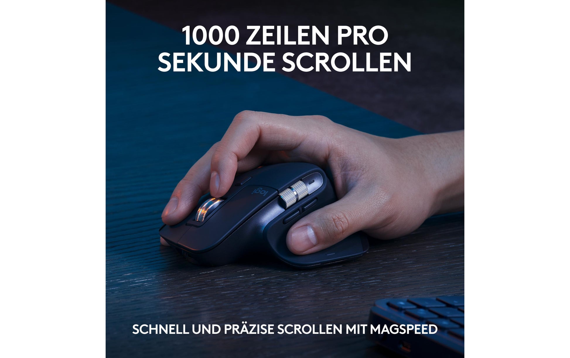Logitech Desktop MX Keys S – Tastatur, kabellos (Bluetooth/2,4 GHz), DE-Layout (DE), Dunkelgrau