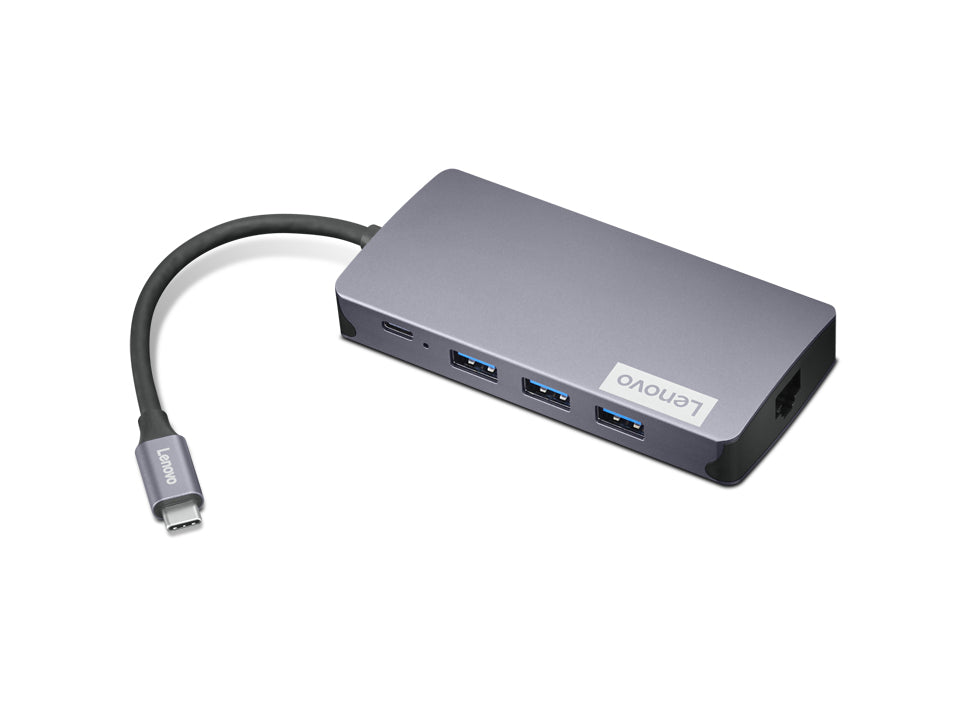 Lenovo Dockingstation – USB-C, 1× HDMI, 1× VGA, 3× USB-A, 100 W PD, GbE, SD/microSD