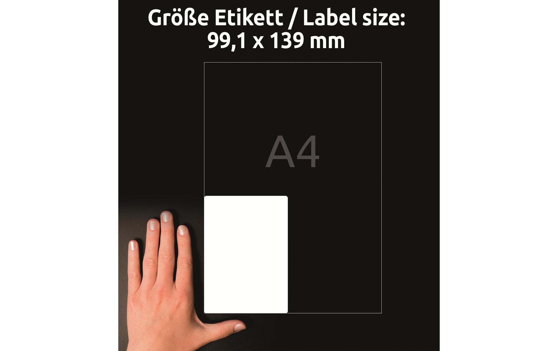 Avery Etiketten, 99,1 mm × 139 mm, weiss, Papier, wiederablösbar, 30 Blätter (120 Etiketten)