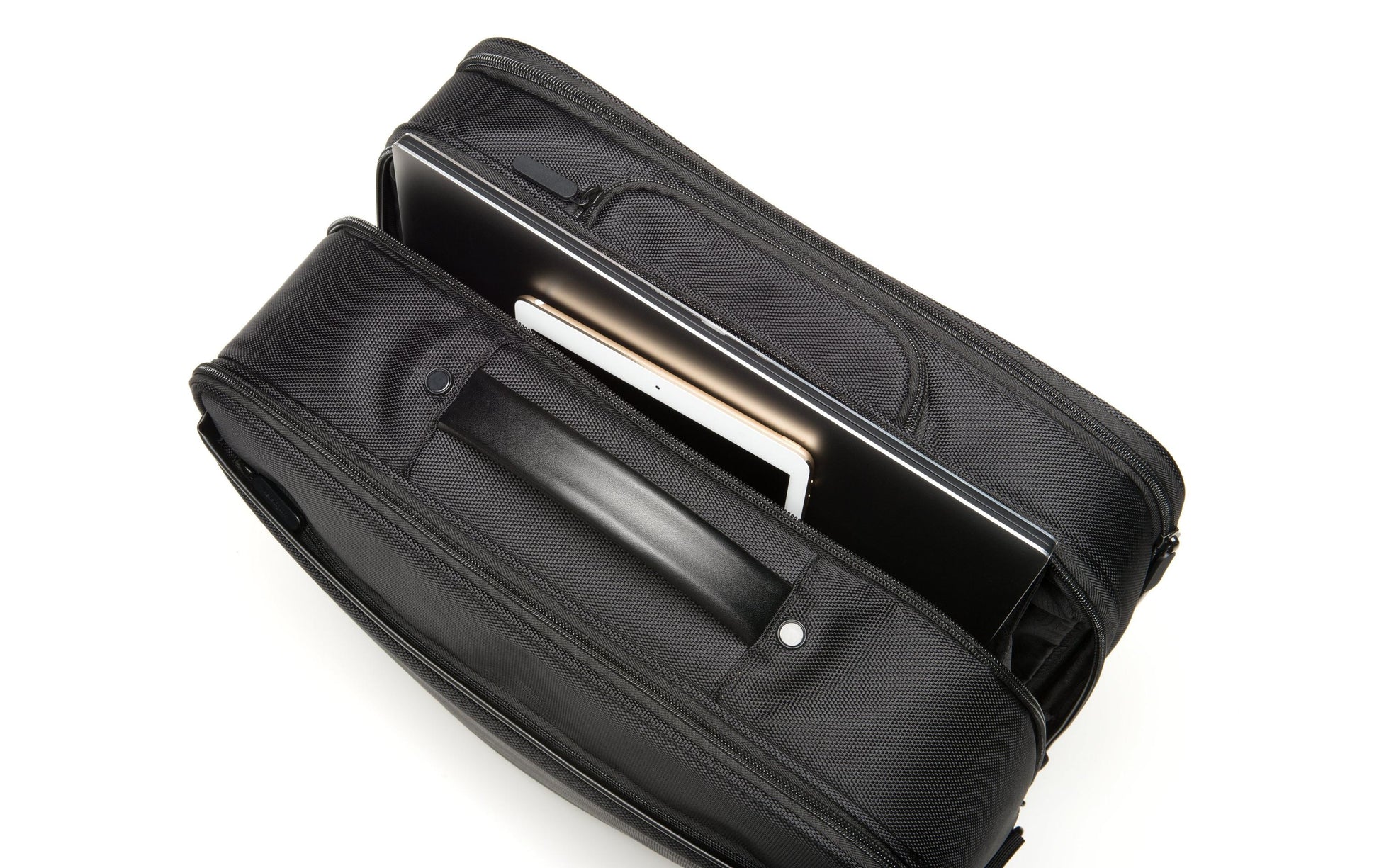 Kensington Contour 2.0 – Business-Trolley 17", 22,5 l, 2 Rollen, Polyester, Schwarz, 45 × 42 × 23 cm